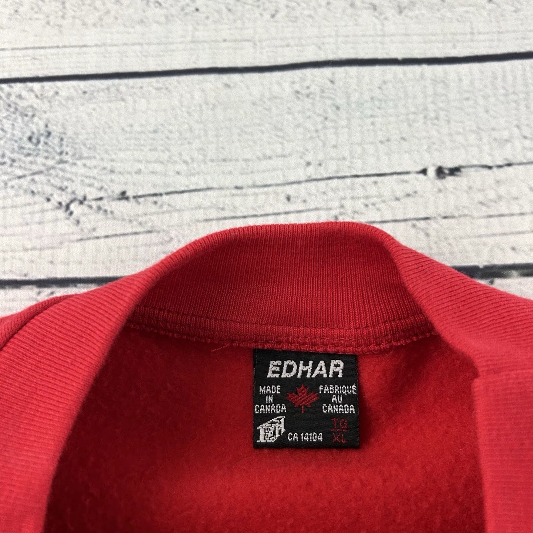 Ed Hardy Edhar Toronto Canada Stitched Crewneck Sweatshirt Men's XL Red Size US XL / EU 56 / 4 - 4 Thumbnail
