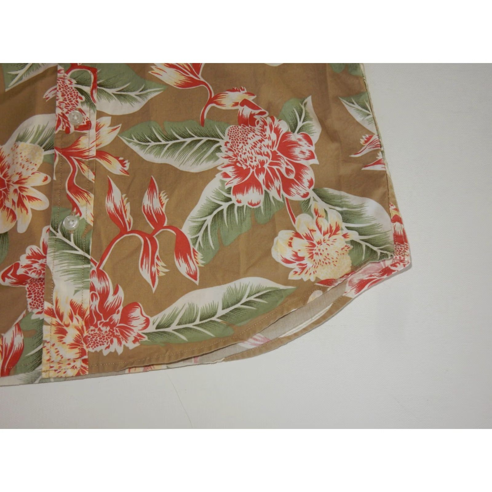 J.Crew J.CREW Floral Button-Up Shirt Brown Men's Short Sleeve Size M Slim Flex Size US M / EU 48-50 / 2 - 2 Thumbnail