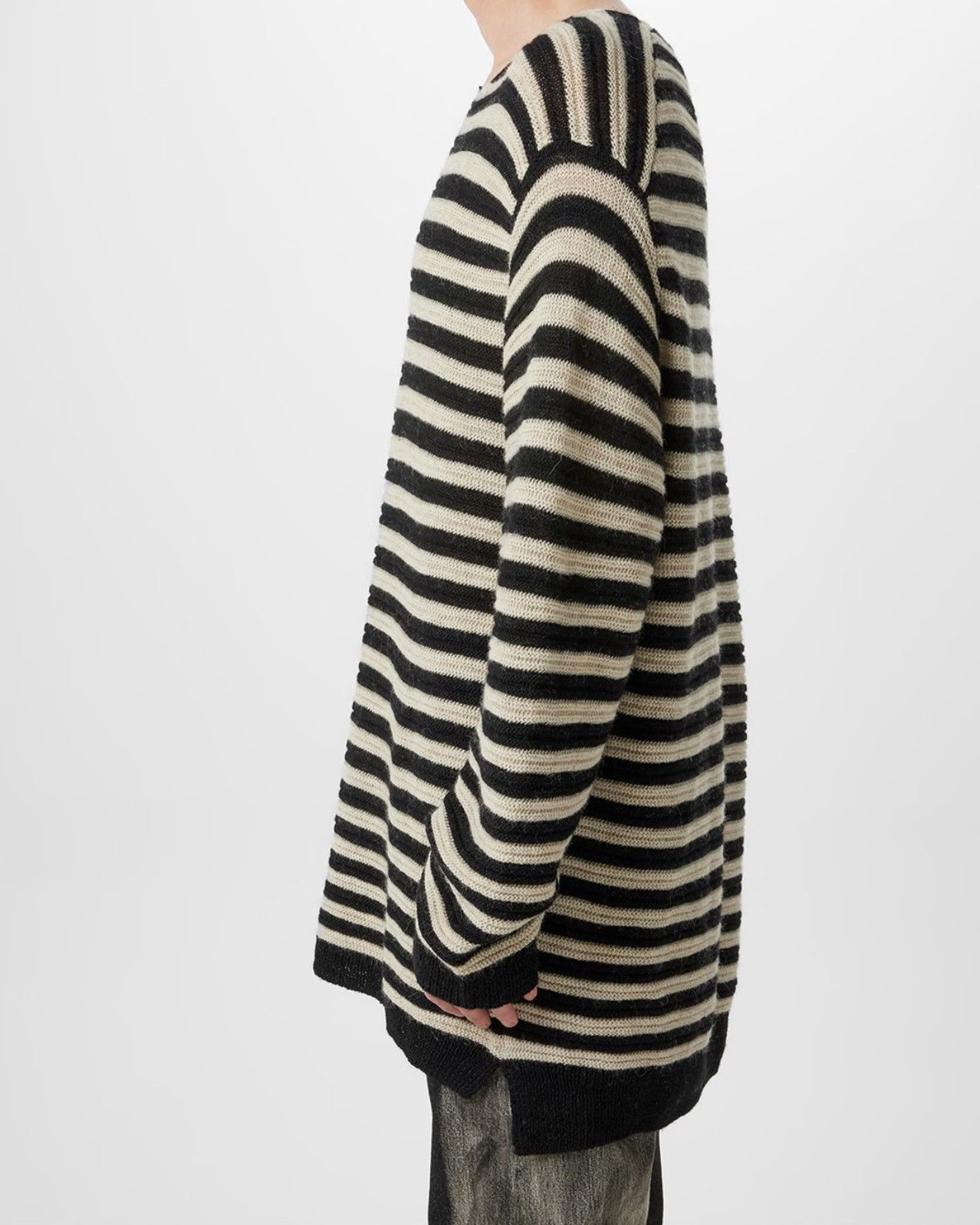 Yohji Yamamoto Asymmetric Striped Knit Size US L / EU 52-54 / 3 - 3 Thumbnail