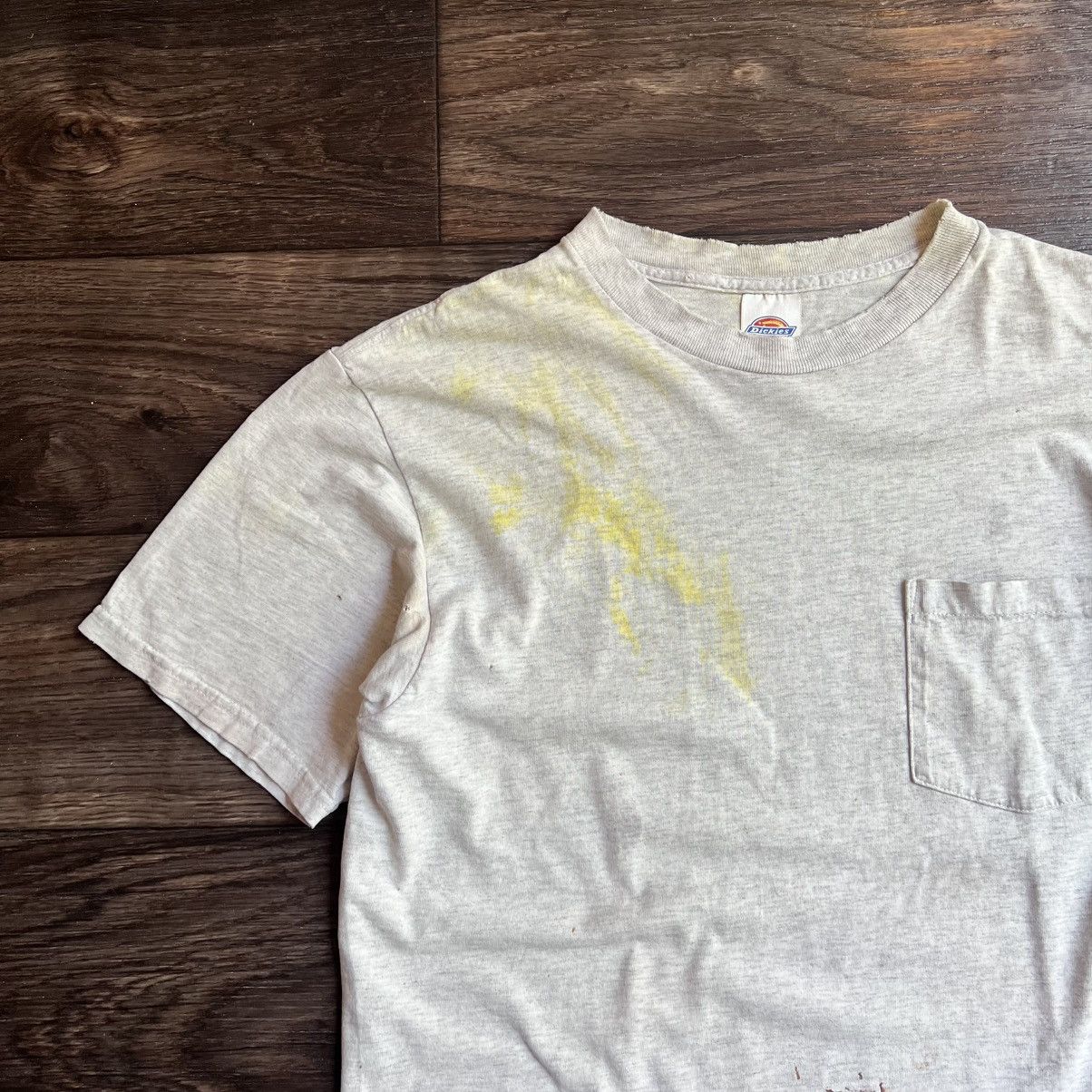 Dickies Thrashed Dickies Basic white/Grey Stained T-shirt M/L Size US L / EU 52-54 / 3 - 2 Thumbnail