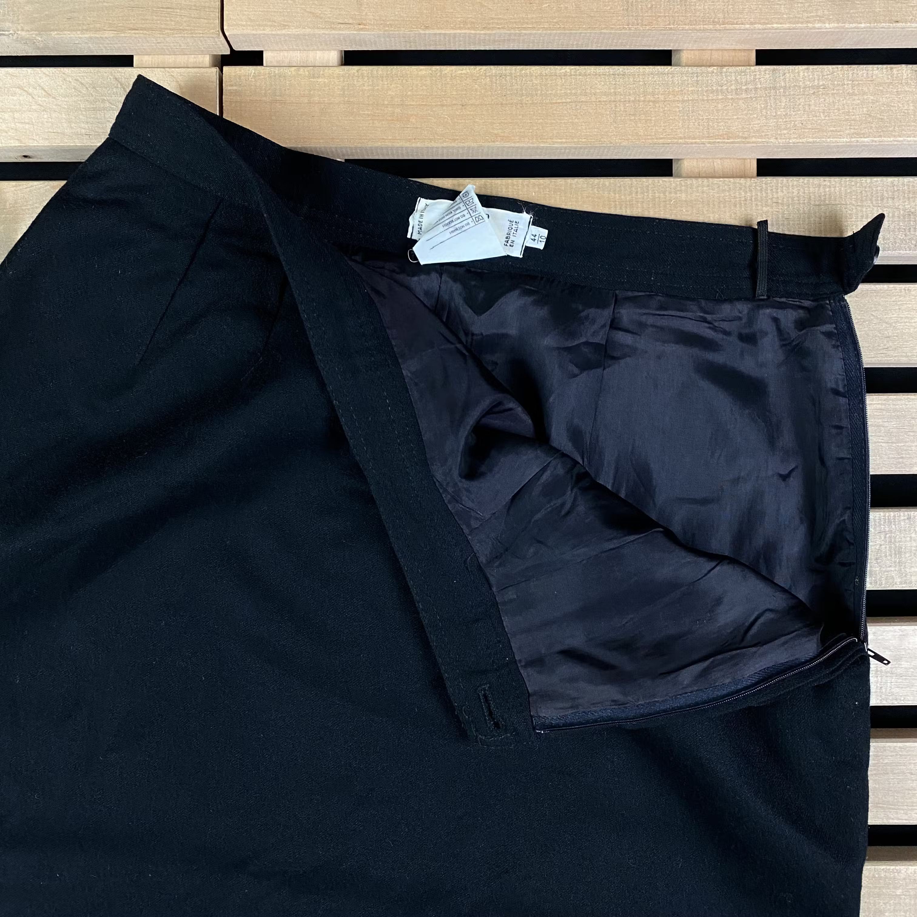 Valentino × Vintage Womens Wool Skirt Valentino Vintage Size 44/10 Size 32" / US 10 / IT 46 - 4 Thumbnail