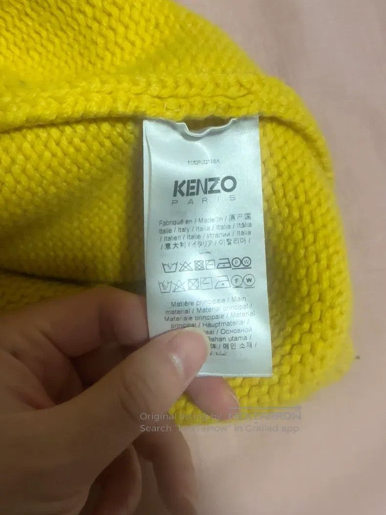 Kenzo Kenzo Haitang Flower Sweater, Yellow, with '70' on Back, L Size L / US 10 / IT 46 - 4 Thumbnail
