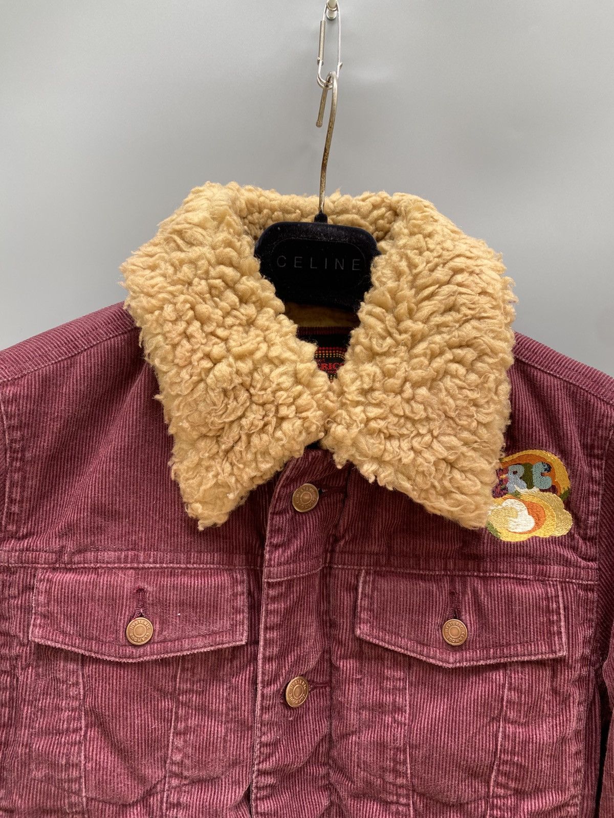 Hysteric Glamour 1980s Hysteric Glamour- Embroidered Corduroy Sherpa Jacket Size US XS / EU 42 / 0 - 12 Thumbnail