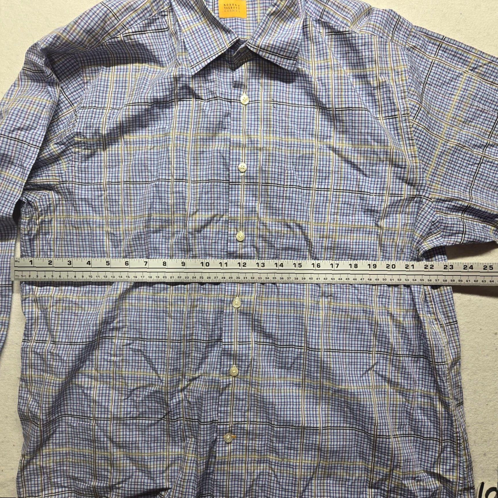 Robert Talbott Robert Talbott Carmel Blue Checkered Long Sleeve Button-Down Shirt Adult Mens XL Size US XL / EU 56 / 4 - 5 Thumbnail
