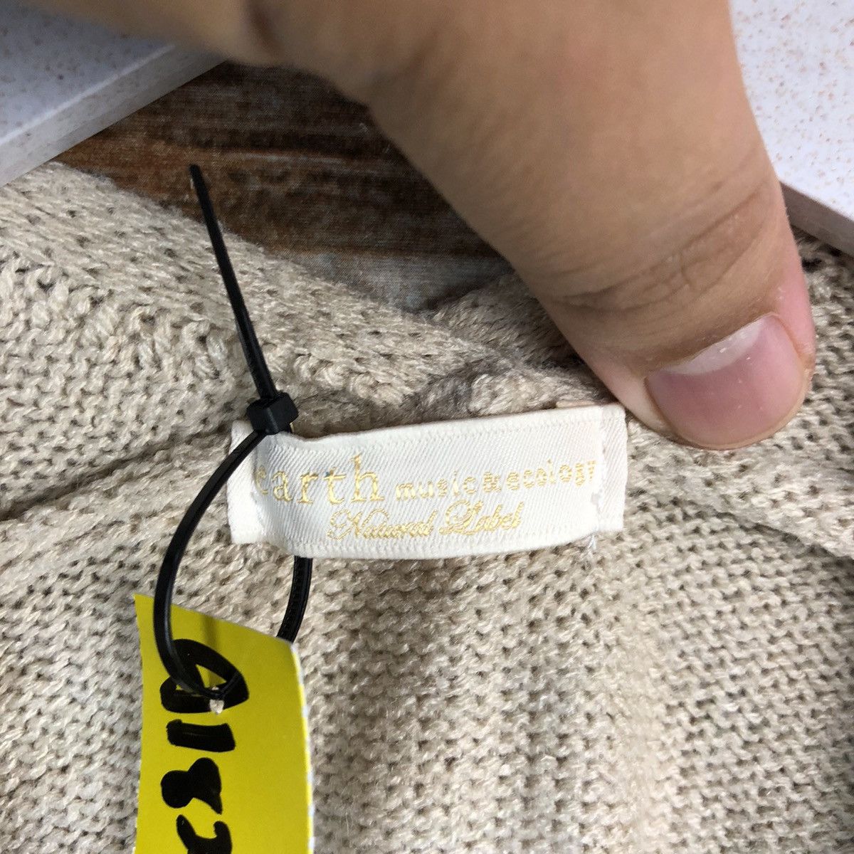 Japanese Brand Earth & Music Econology Brown Cardigan Knitwear #A1828 Size XL / US 12-14 / IT 48-50 - 10 Thumbnail