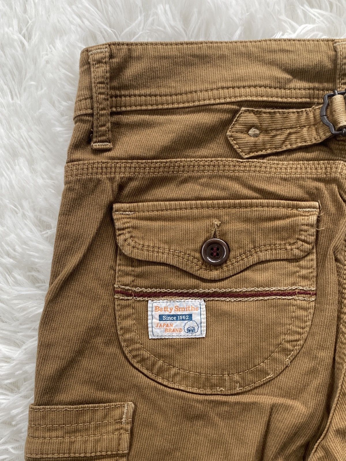 Japanese Brand 🔥OFFER🔥Betty Smith Skinny Cargo Pants Buckleback Japan Made Size 27" / US 4 / IT 40 - 12 Thumbnail