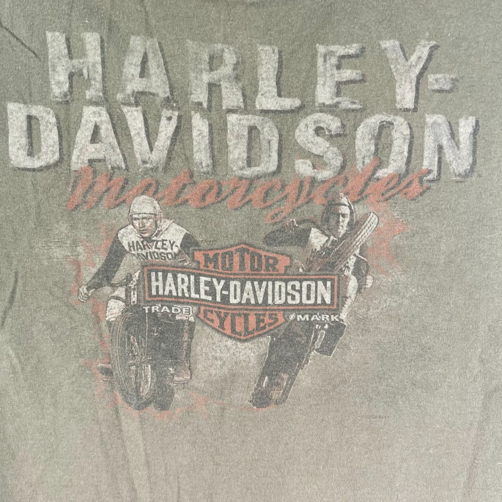 Harley Davidson Harley-Davidson Graphic T-Shirt Mens Size M Green Biker Motorcycle USA Size US M / EU 48-50 / 2 - 2 Thumbnail