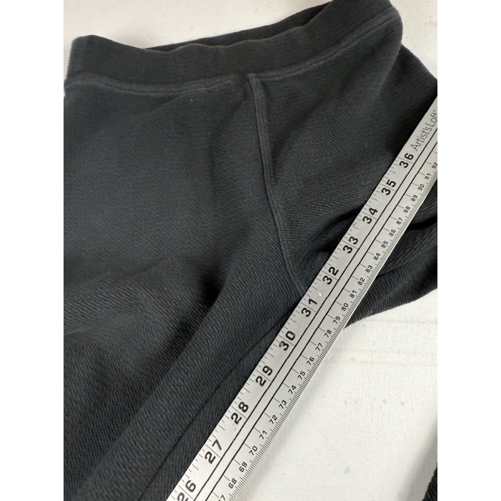 Vintage VINTAGE OFFLINE by Aerie Leggings Flared Sweatpants Womens S Black Knit Cotton Spandex Elastic Waist Ribbed Stretch Yoga Size 28" / US 6 / IT 42 - 6 Thumbnail