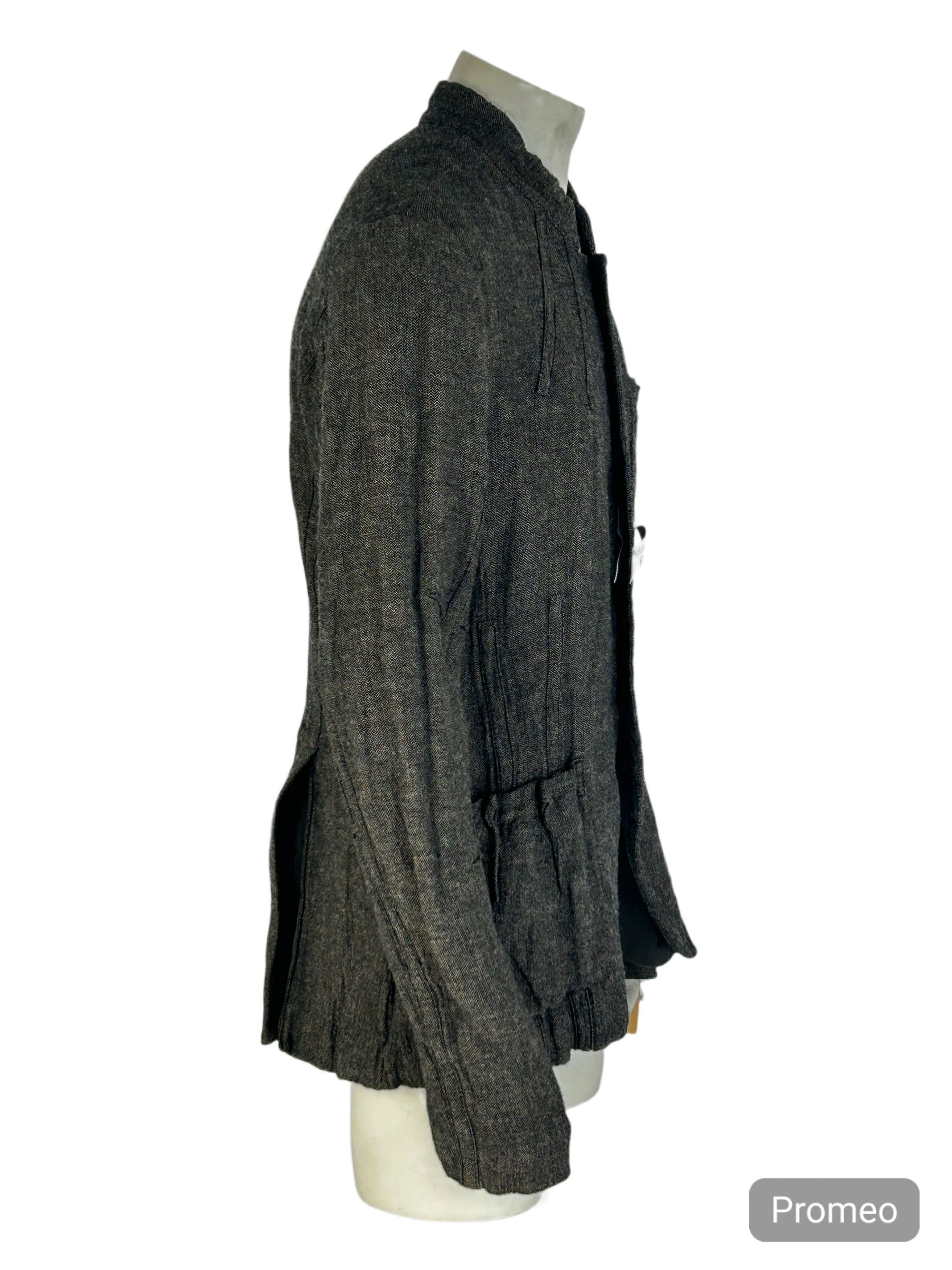 John Galliano John Galliano Herring Bone Tunic Jacket - SIZE 54 Size US XXL / EU 58 / 5 - 2 Thumbnail