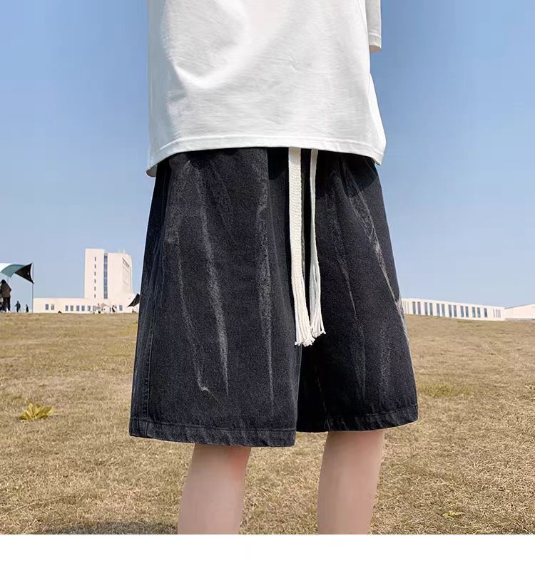 Japanese Brand × Vintage Black High Street Vintage Casual Denim Shorts Size US 30 / EU 46 - 2 Thumbnail
