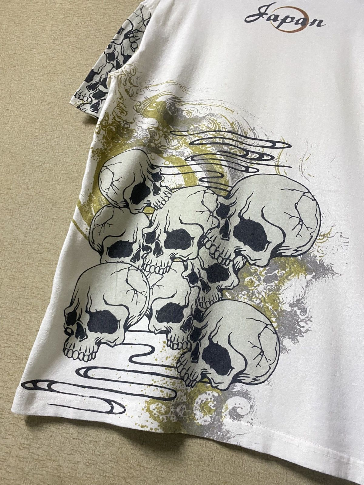 Japanese Brand KARAKURI TAMASHII GENERATION Skull Sukajan Japan Tshirt Size US M / EU 48-50 / 2 - 10 Thumbnail