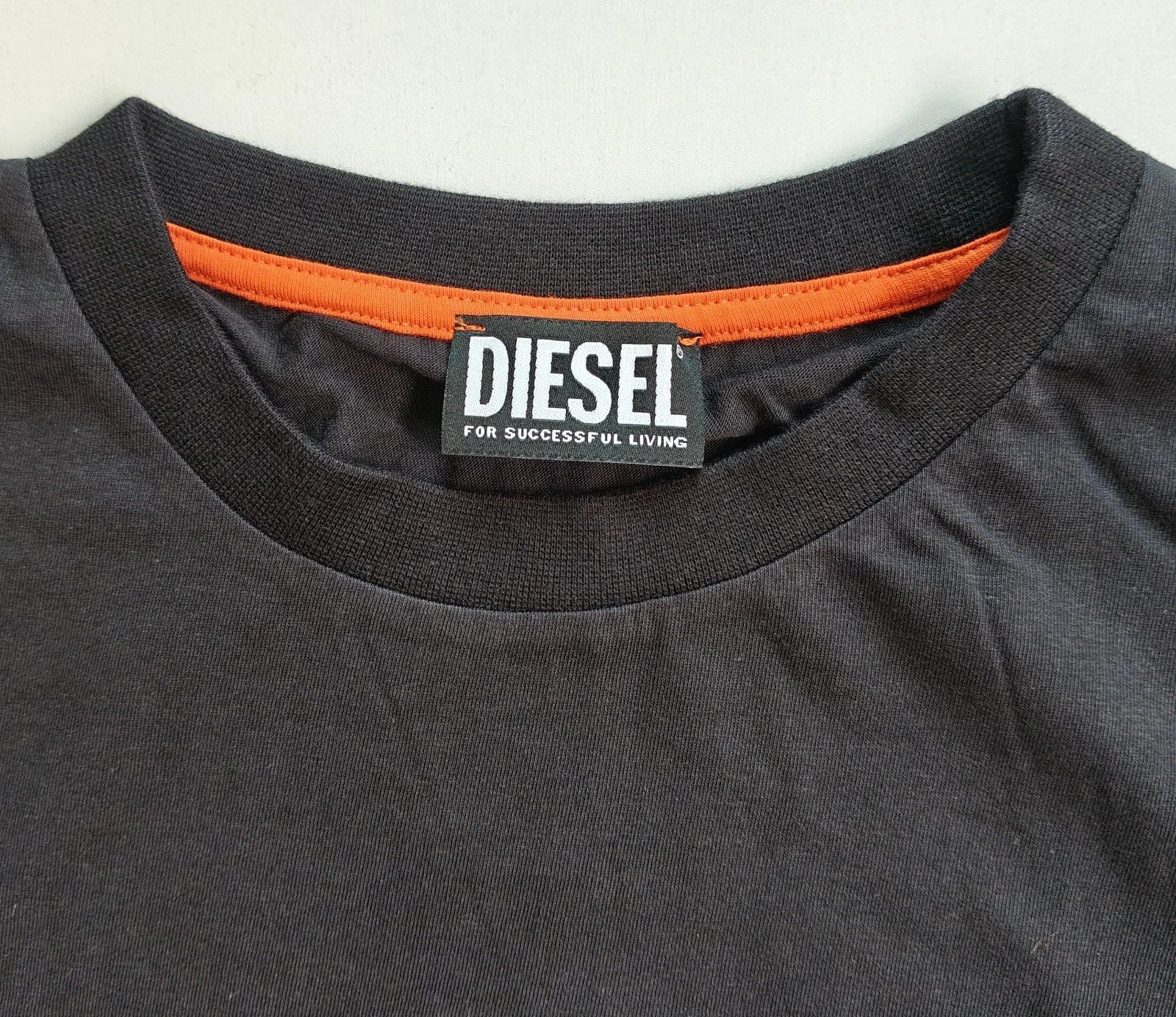 Diesel DIESEL Black T-Shirt With Logo Patch T 4128 Size US L / EU 52-54 / 3 - 4 Thumbnail