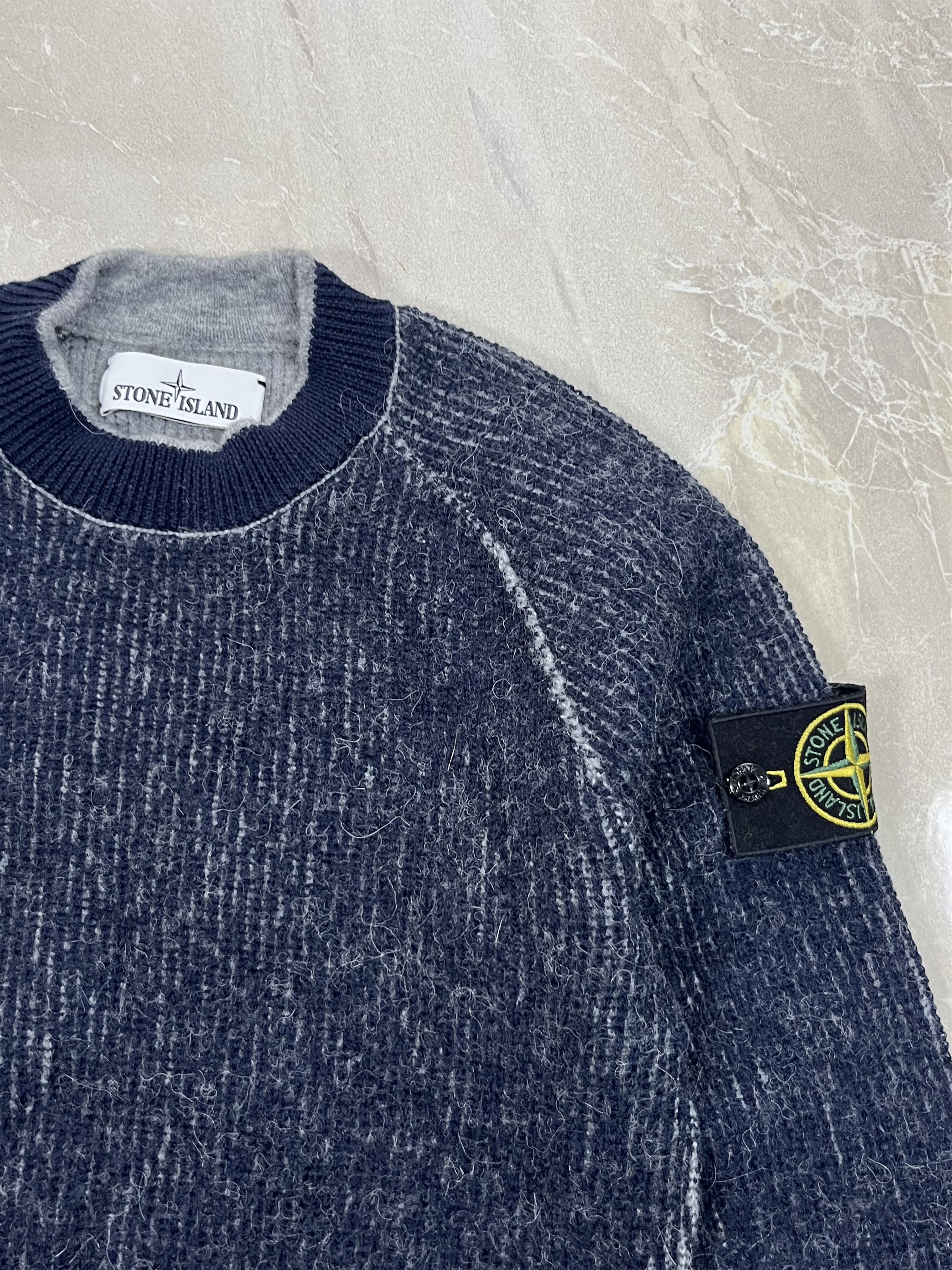 Stone Island Vintage Blue/Grey Knitwear Stone Island 2 Face - Size S Size US S / EU 44-46 / 1 - 5 Thumbnail