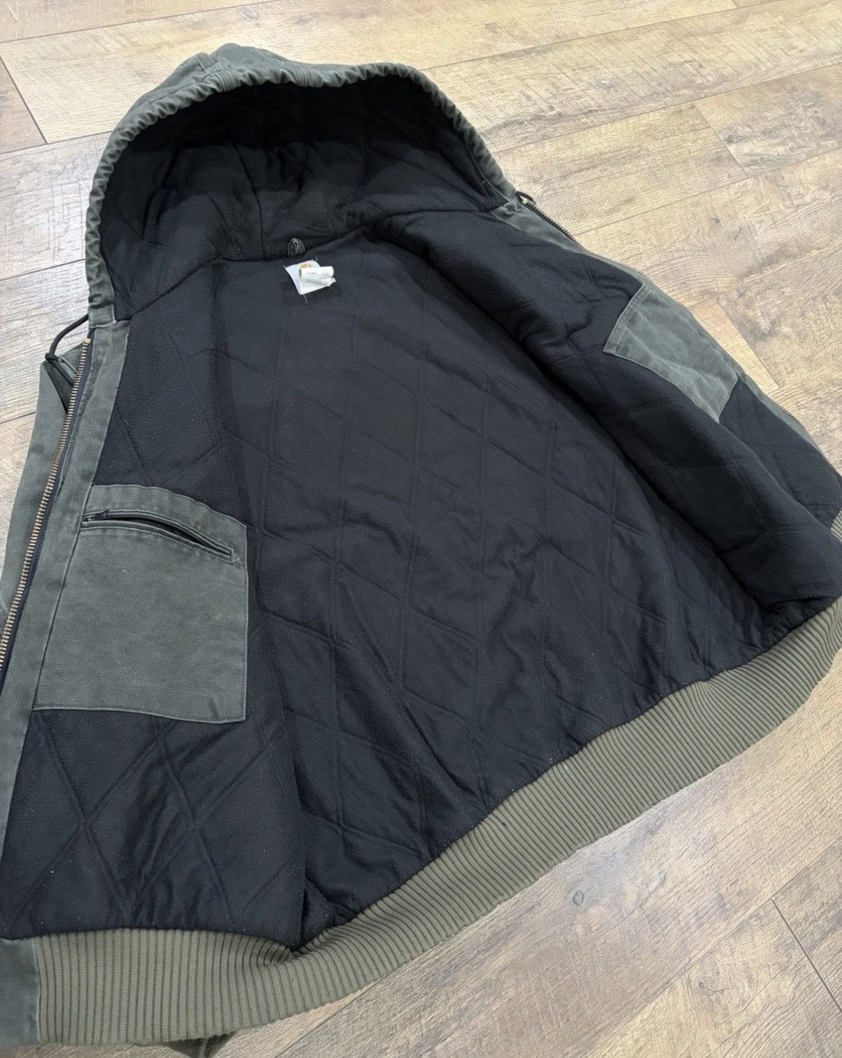 Carhartt Vintage Carhartt J130 Active Jacket MOS Green XXL Canvas Y2k Size US XXL / EU 58 / 5 - 3 Thumbnail