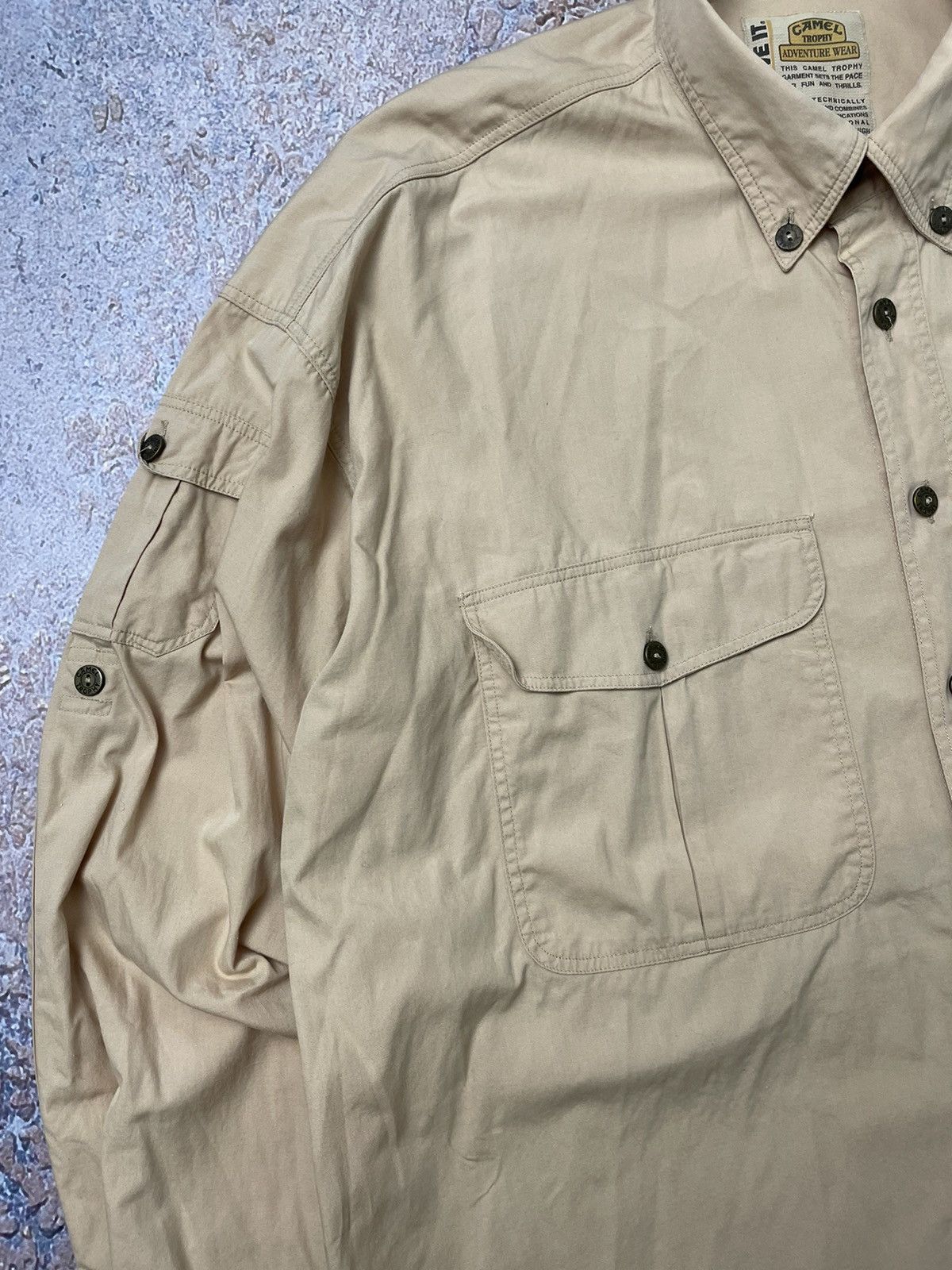 Camel Camel Trophy 90s Vintage Safari Desert Heavyweight Shirt Size US M / EU 48-50 / 2 - 2 Thumbnail
