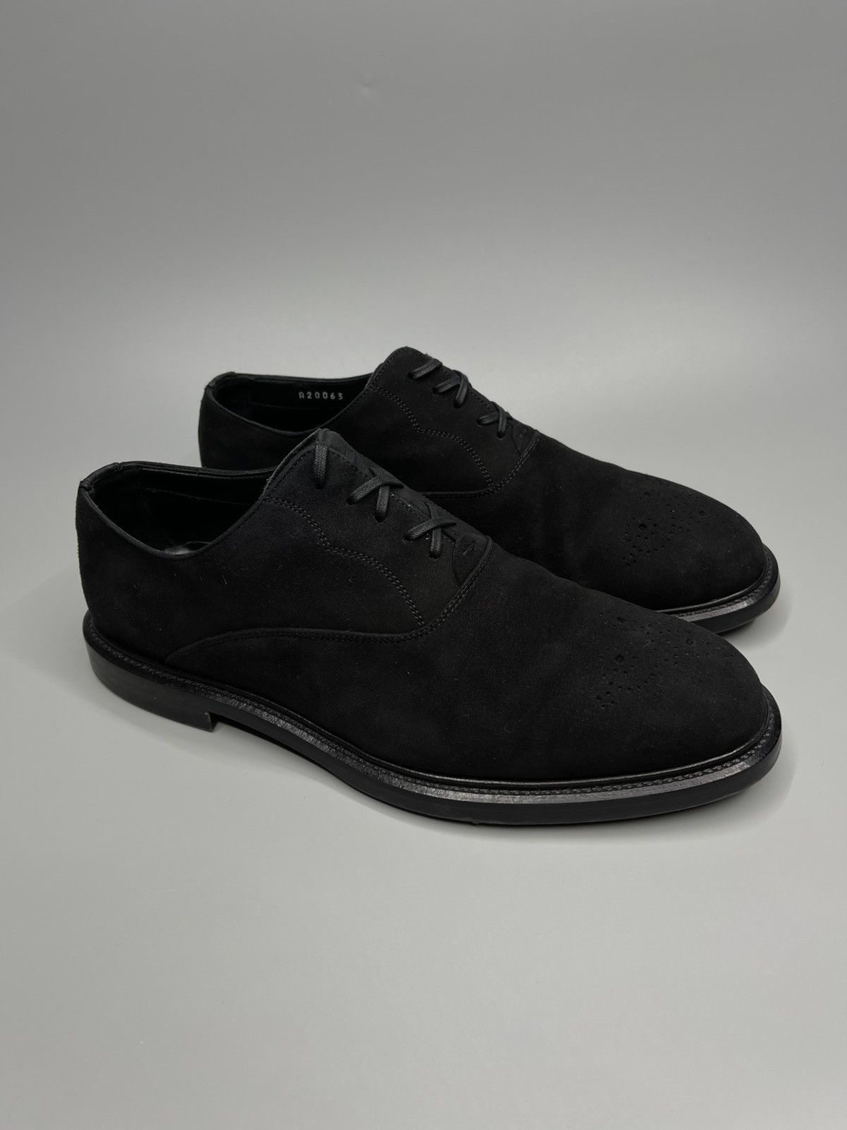 Dolce & Gabbana Dolce Gabbana Suede Black Lace Up Shoes Size US 8 / EU 41 - 3 Thumbnail