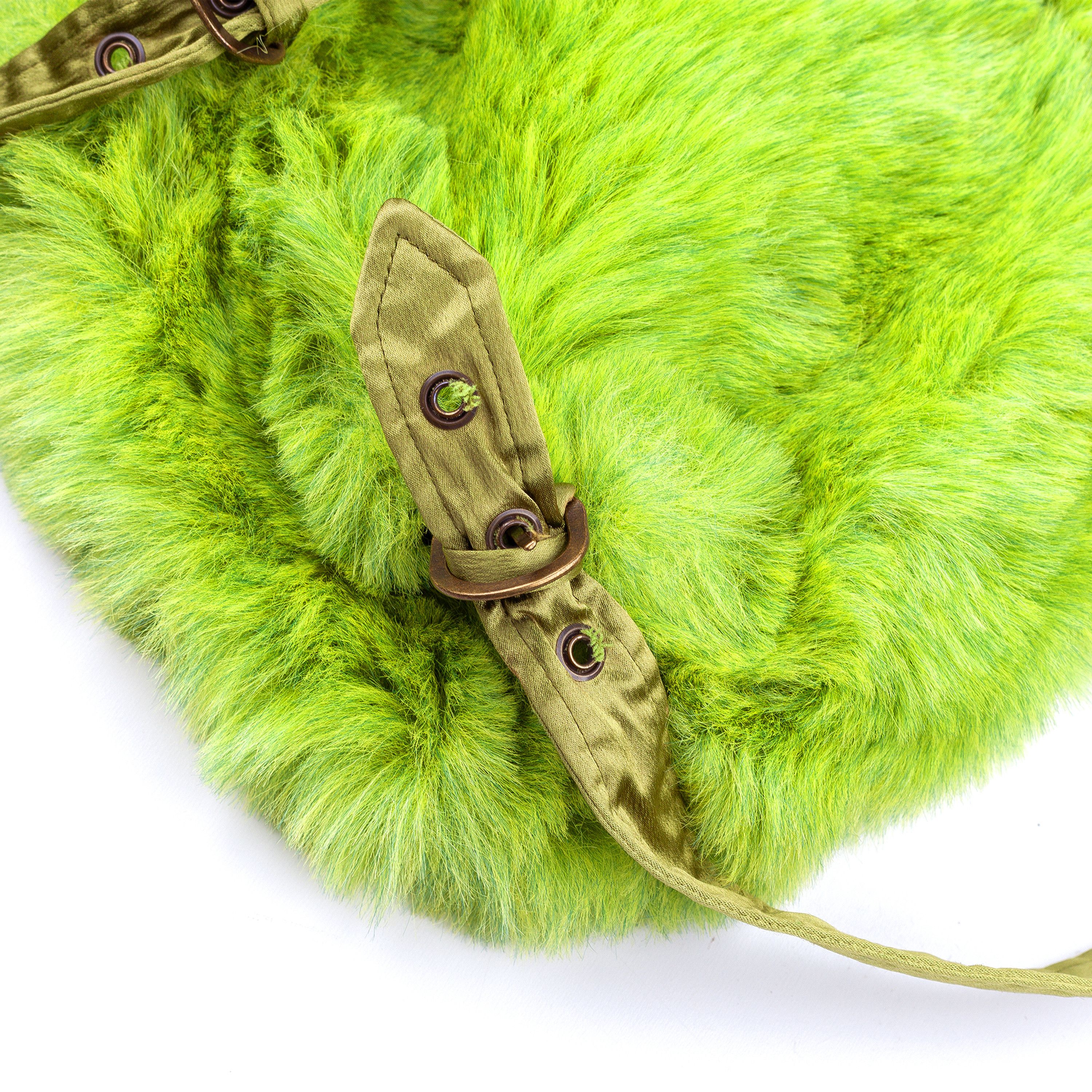 Kenzo Kenzo Jungle Vintage Green Fur Backpack / Bag Size ONE SIZE - 5 Thumbnail
