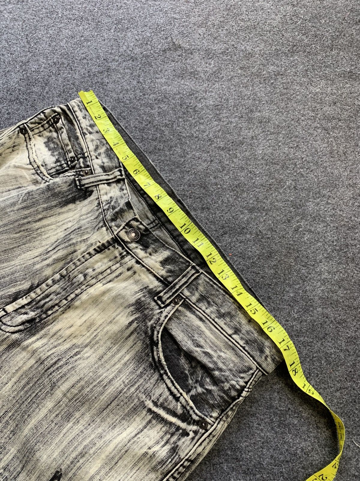 Le Grande Bleu (L.G.B.) Lace up flared splater vkei style japanese brand Size US 34 / EU 50 - 16 Thumbnail