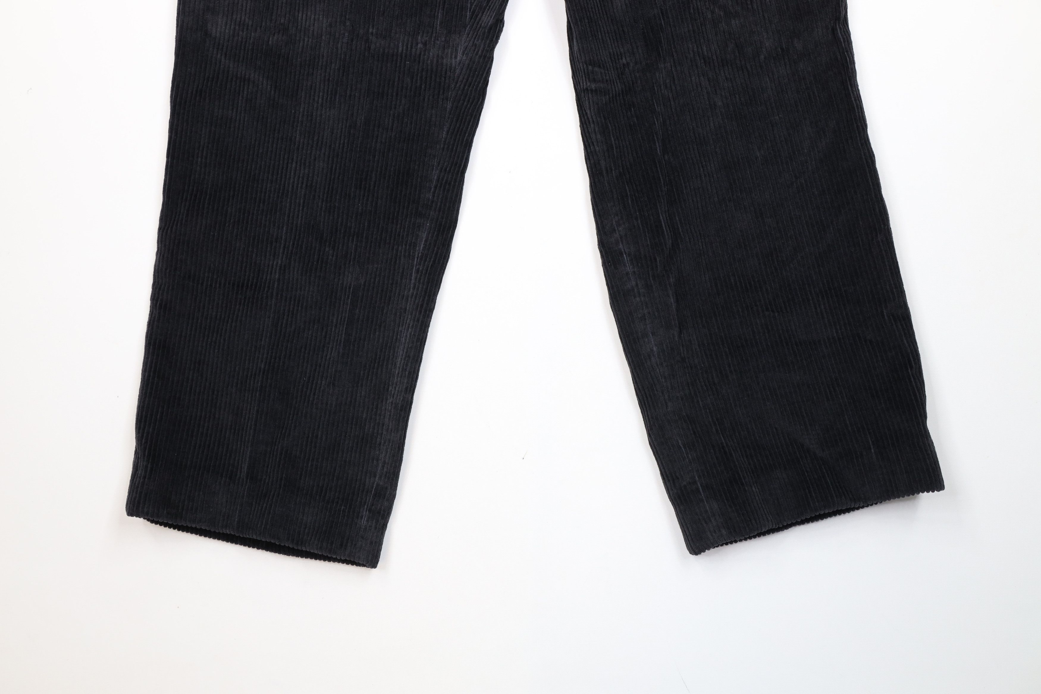 Lands' End Vintage 90s Lands End Corduroy Wide Leg Chino Pants Black Size US 38 / EU 54 - 4 Thumbnail