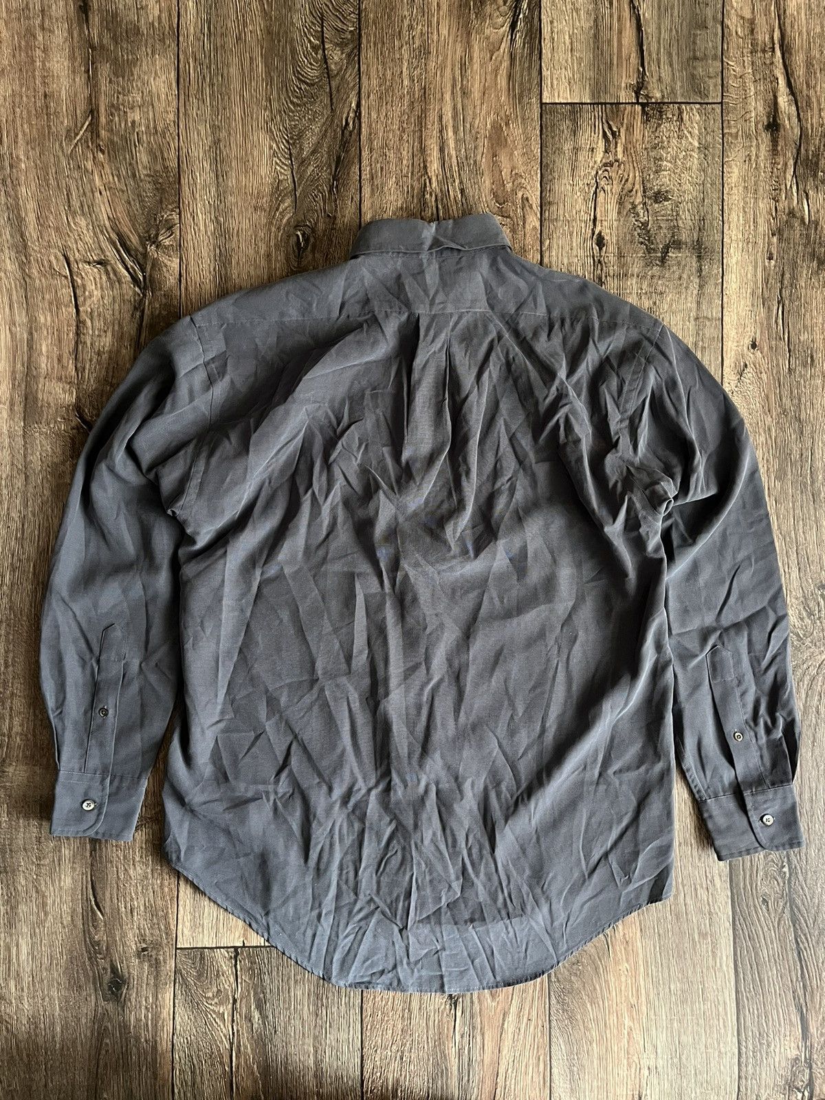 Designer × Yves Saint Laurent YVES SAINT LAURENT Vintage YSL Logo Shirt Button Ups Size US M / EU 48-50 / 2 - 9 Thumbnail
