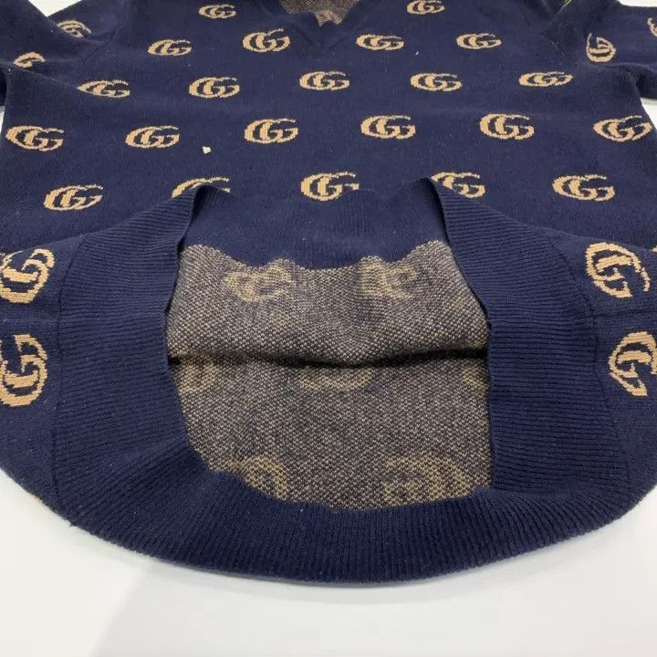 Gucci Gucci Gucci SS21 Wool Logo Knit Sweater -2506 Size US L / EU 52-54 / 3 - 6 Thumbnail