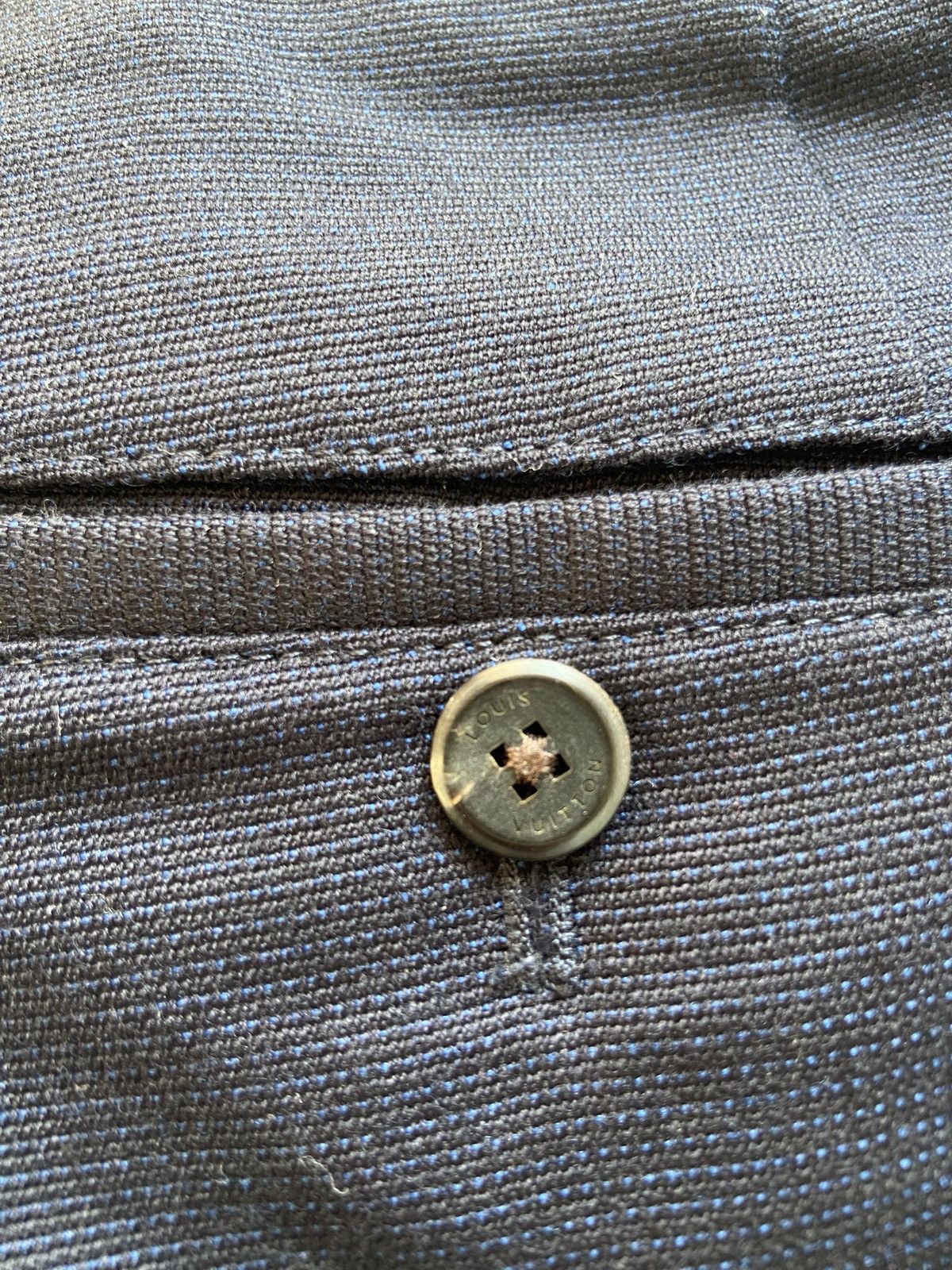 Louis Vuitton Louis Vuitton Navy Blue Formal Belt Trouthers Size US 28 / EU 44 - 17 Thumbnail