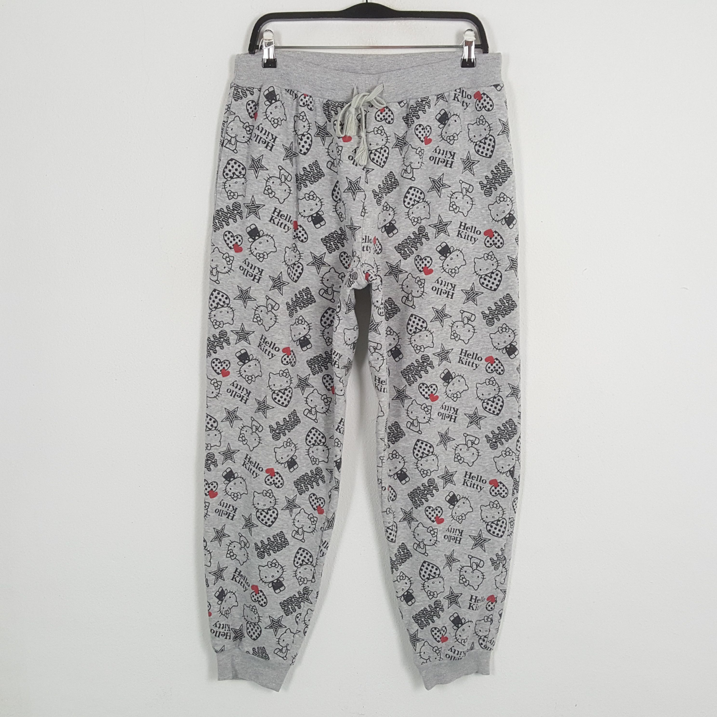 HELLO KITTY Cartoon Character Fullprint Joggers Pants