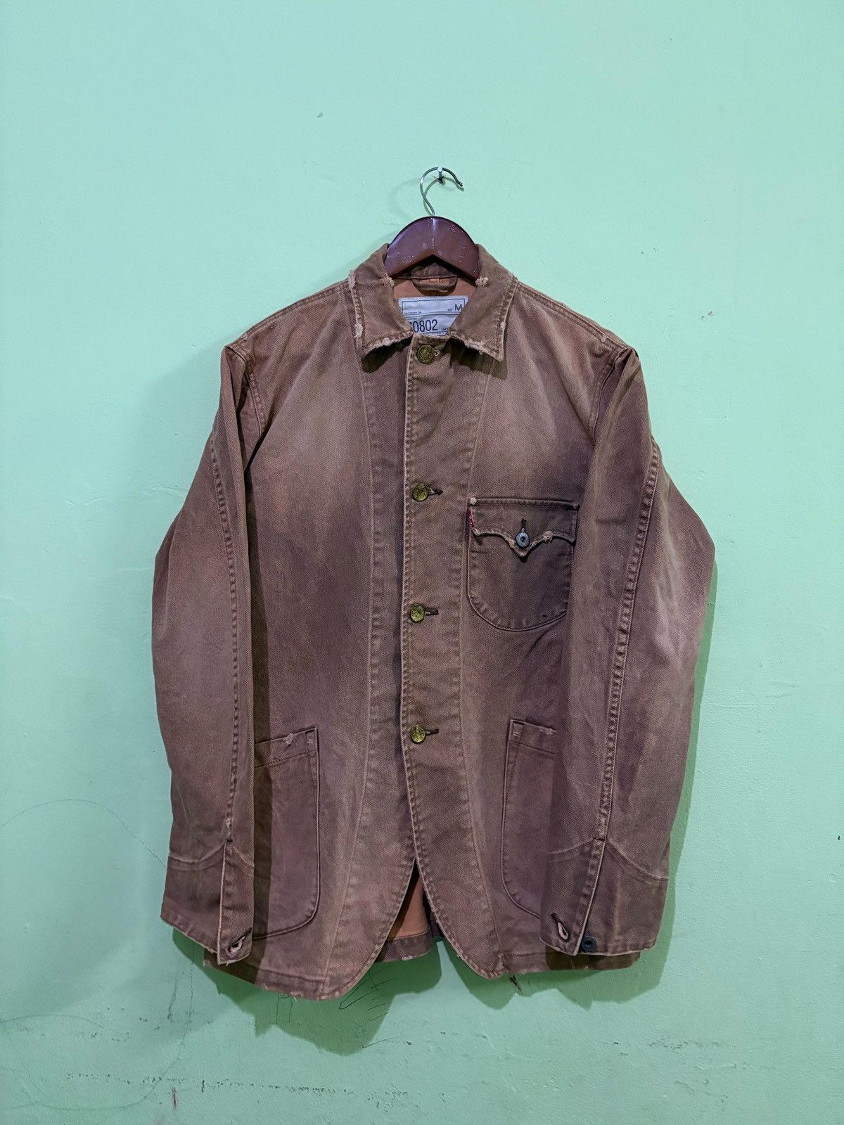 Vintage Levi’s Chore Jacket Workwear Design Faded Style