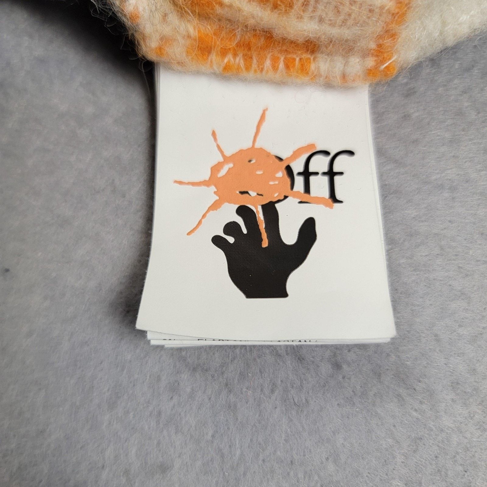 Off-White Off-White Sweater Kids Size 10 Multi-Color Stripe Logo Wool Size L / US 10 / IT 46 - 4 Thumbnail