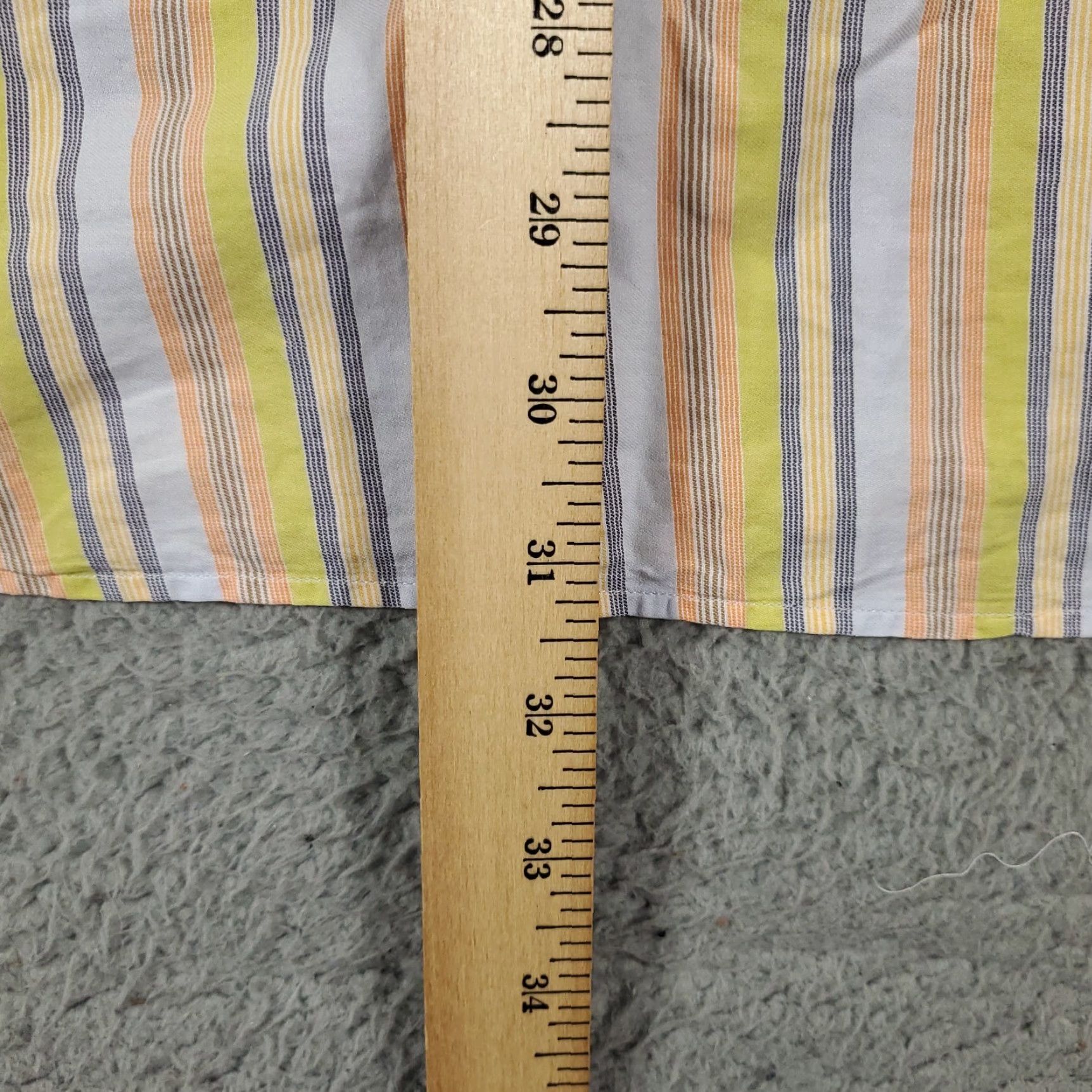 Robert Talbott Robert Talbott Striped Button-Up Shirt Large Yellow Mens Casual Business Size US L / EU 52-54 / 3 - 5 Thumbnail