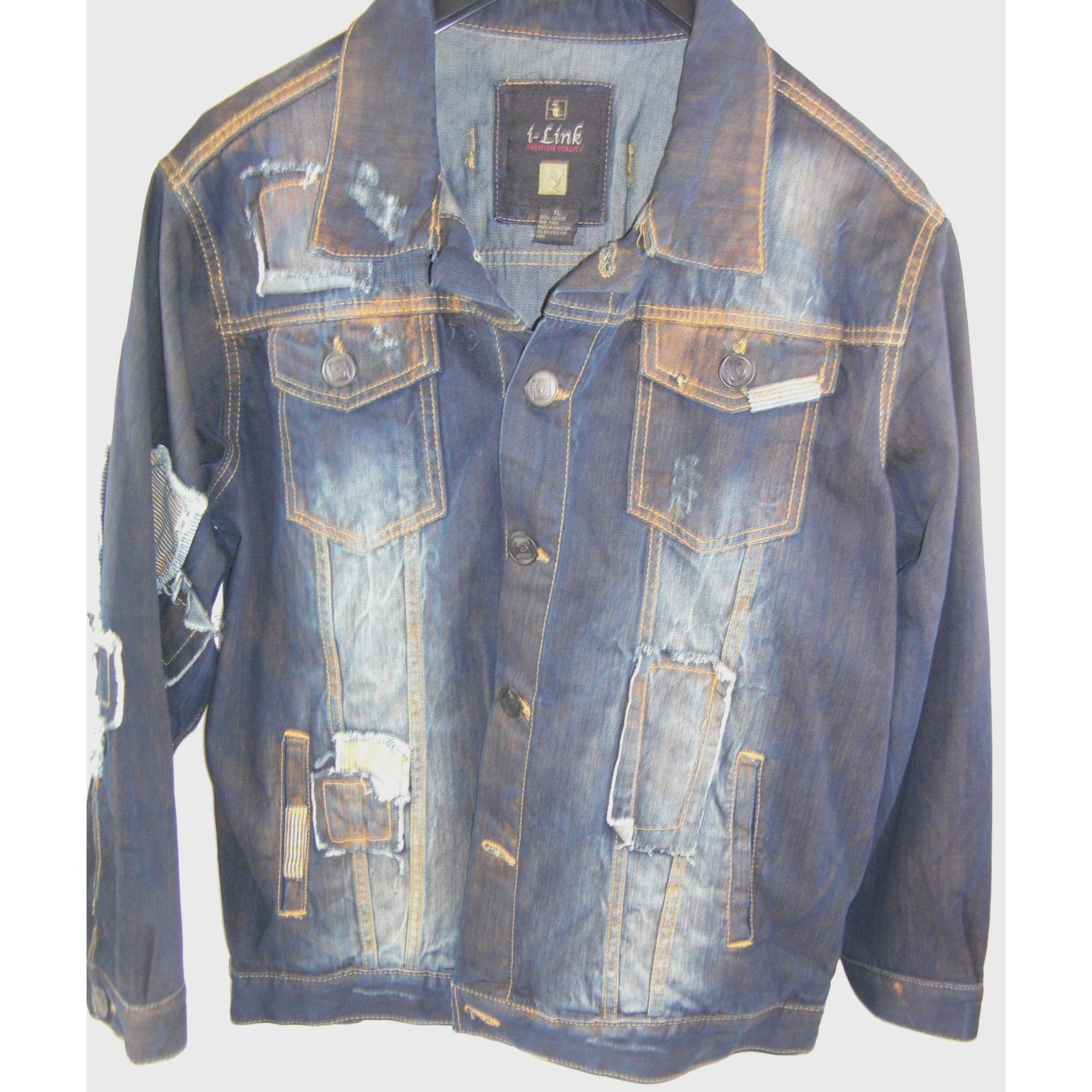 Other Vintage Classic Blue Denim Jean Jacket Distressed Size X Lar Size US XL / EU 56 / 4 - 1 Thumbnail