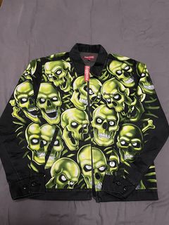 Supreme Skull Pile Work Jacket | Grailed