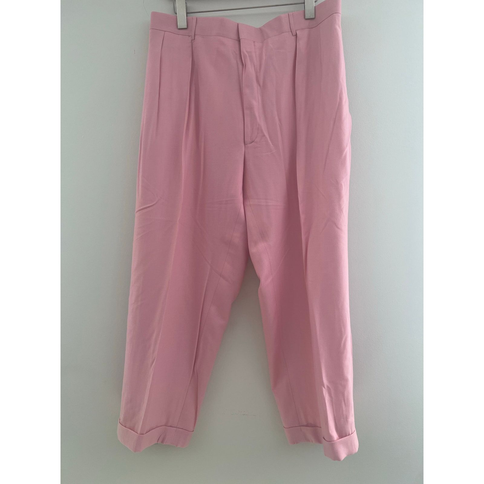 Polo Ralph Lauren Ralph Lauren Polo Made in Italy Pink Cashmere Dress Pants Size US 36 / EU 52 - 2 Thumbnail