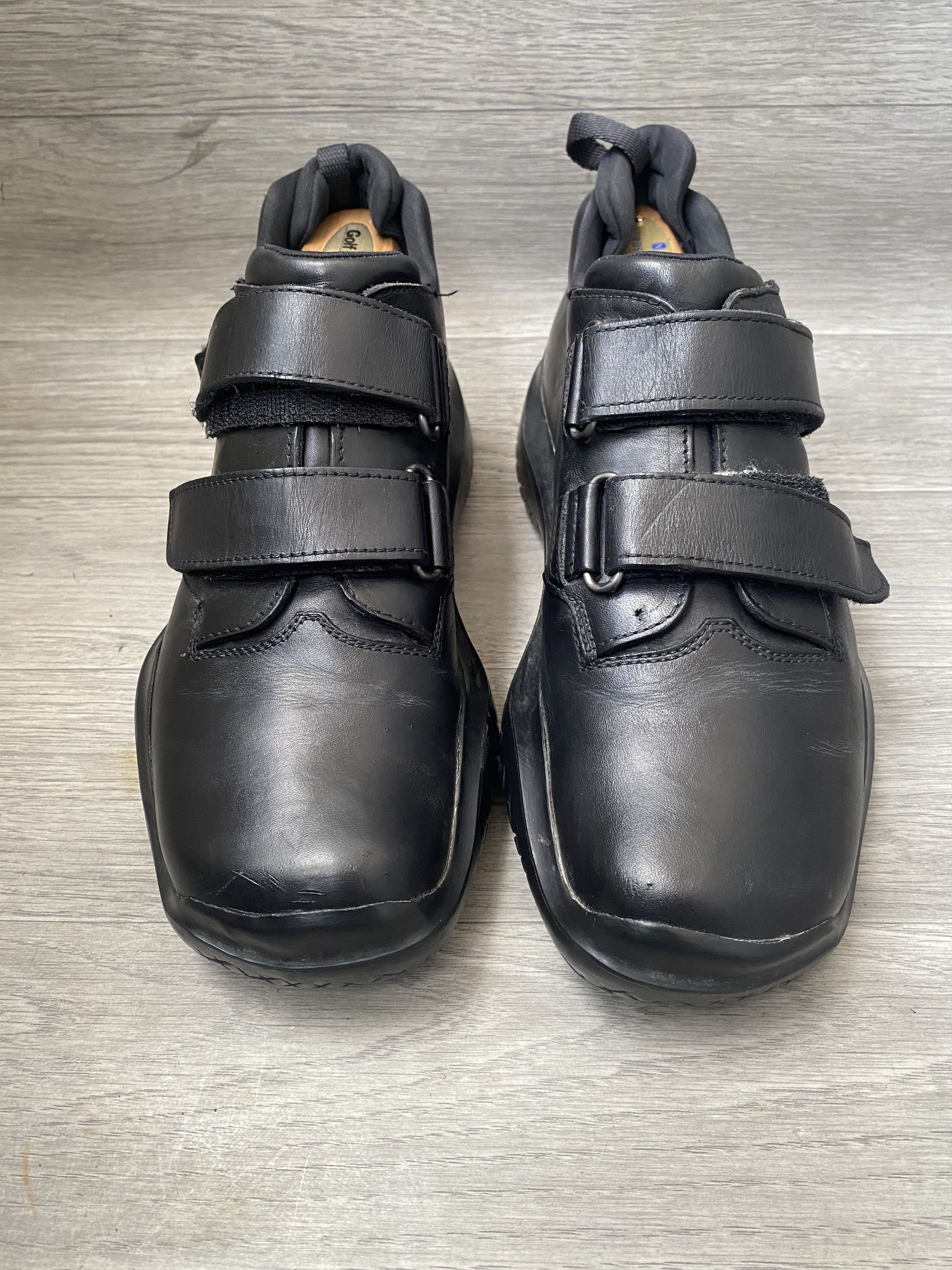靴 Archive PRADA square toe loafers black Prada // Black Leather Penny Square Toe Loafer – VSP Consignment