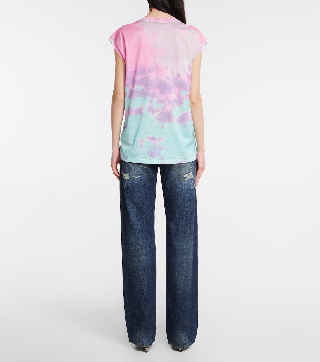 Dolce & Gabbana o1y0925 Crewneck T-Shirt in Multicolor Size XS / US 0-2 / IT 36-38 - 5 Thumbnail