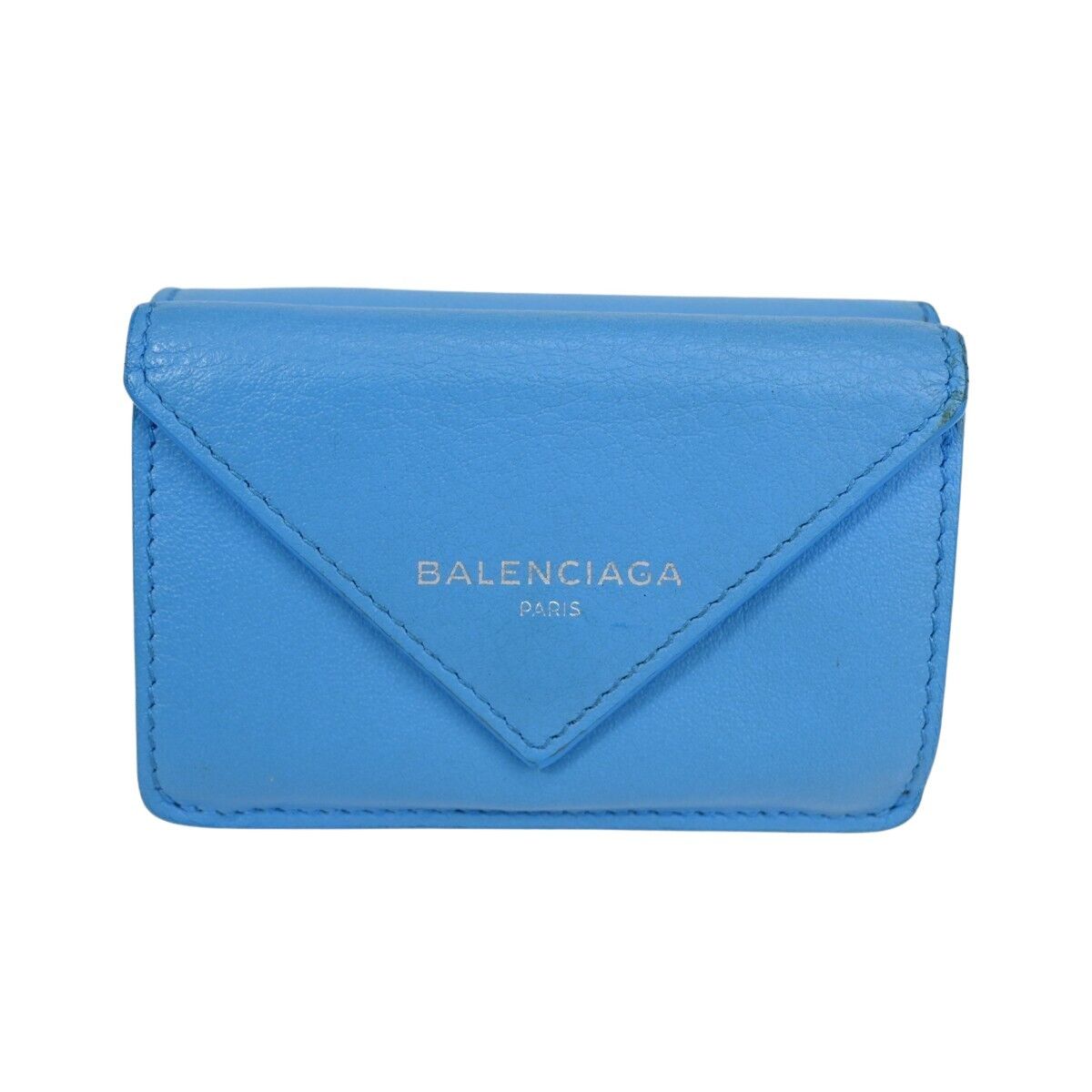 image of Balenciaga Papier Wallet in Blue, Women's