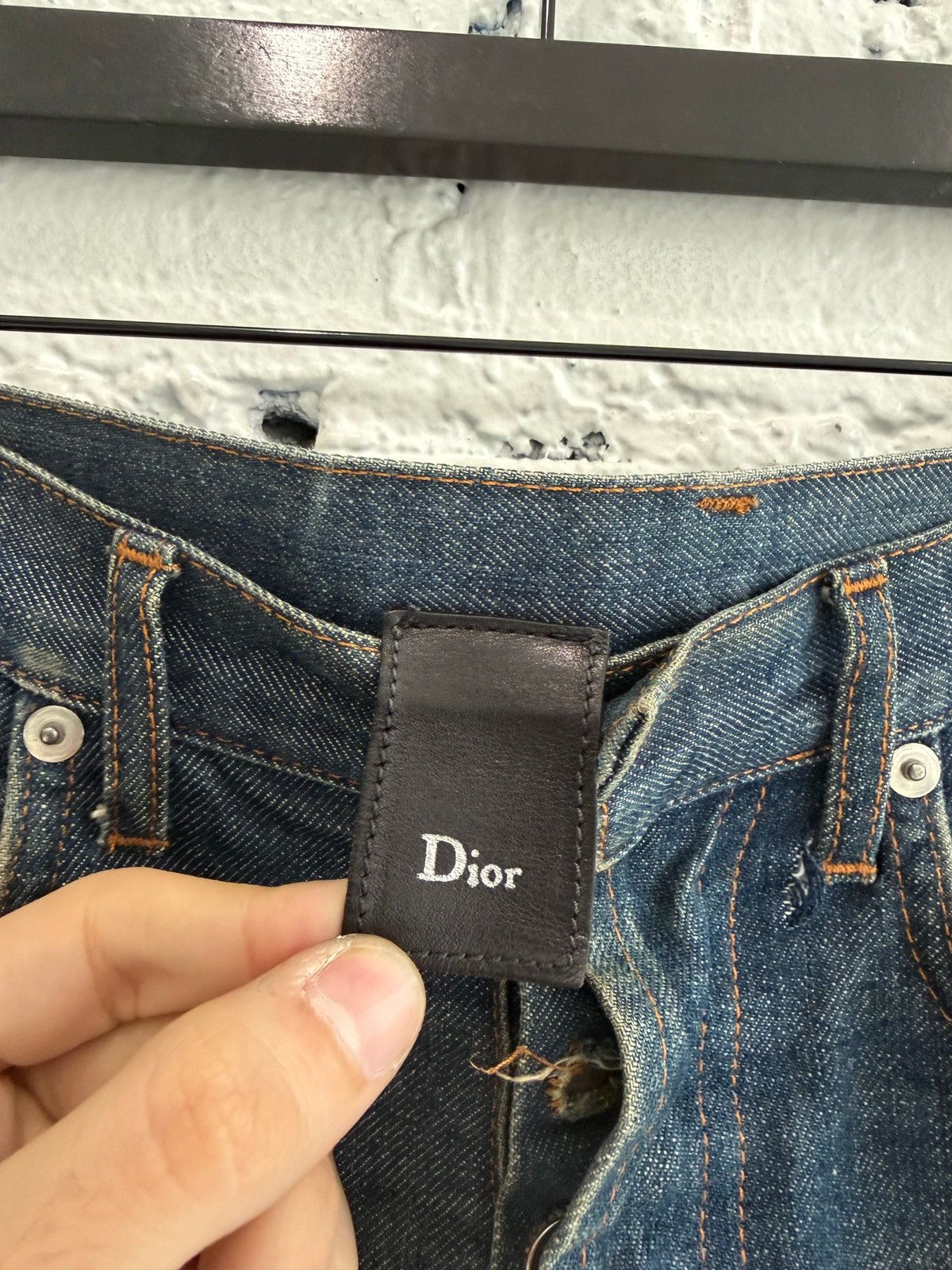 Dior S/S 2007 DIOR HOMME RAW INDIGO DENIM Size US 28 / EU 44 - 3 Thumbnail