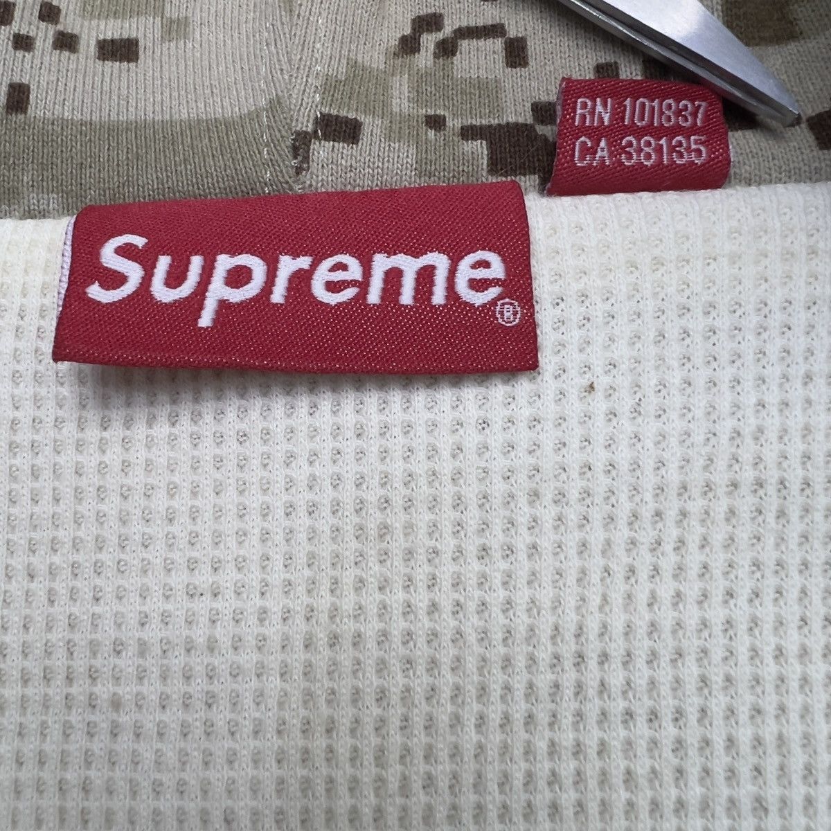 Supreme Supreme Arc Logo Thermal Zip Up Hooded Sweatshirt Size US L / EU 52-54 / 3 - 6 Thumbnail