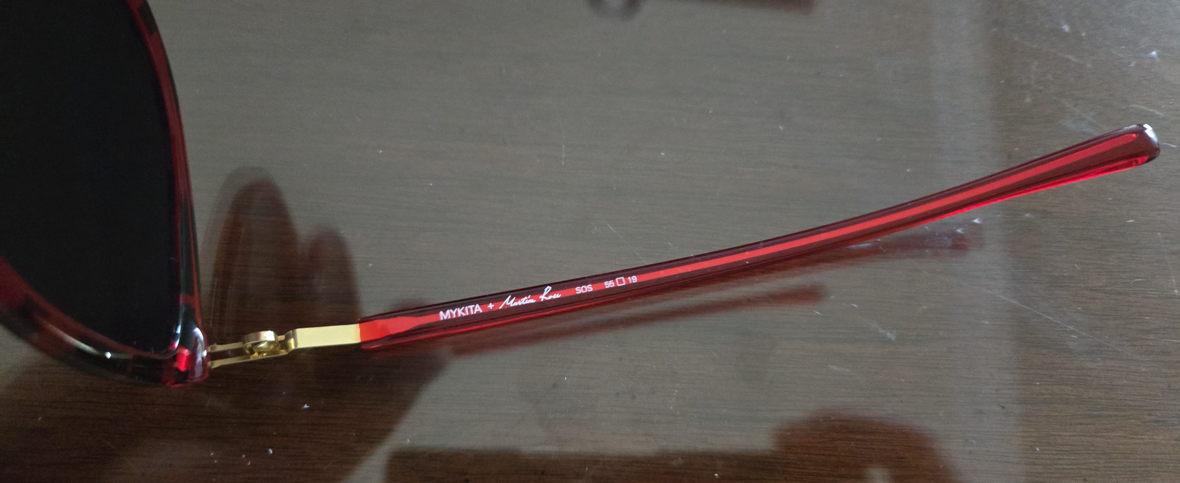 Rare Mykita x Martin Rose Black & Red Giraffe Sunglasses