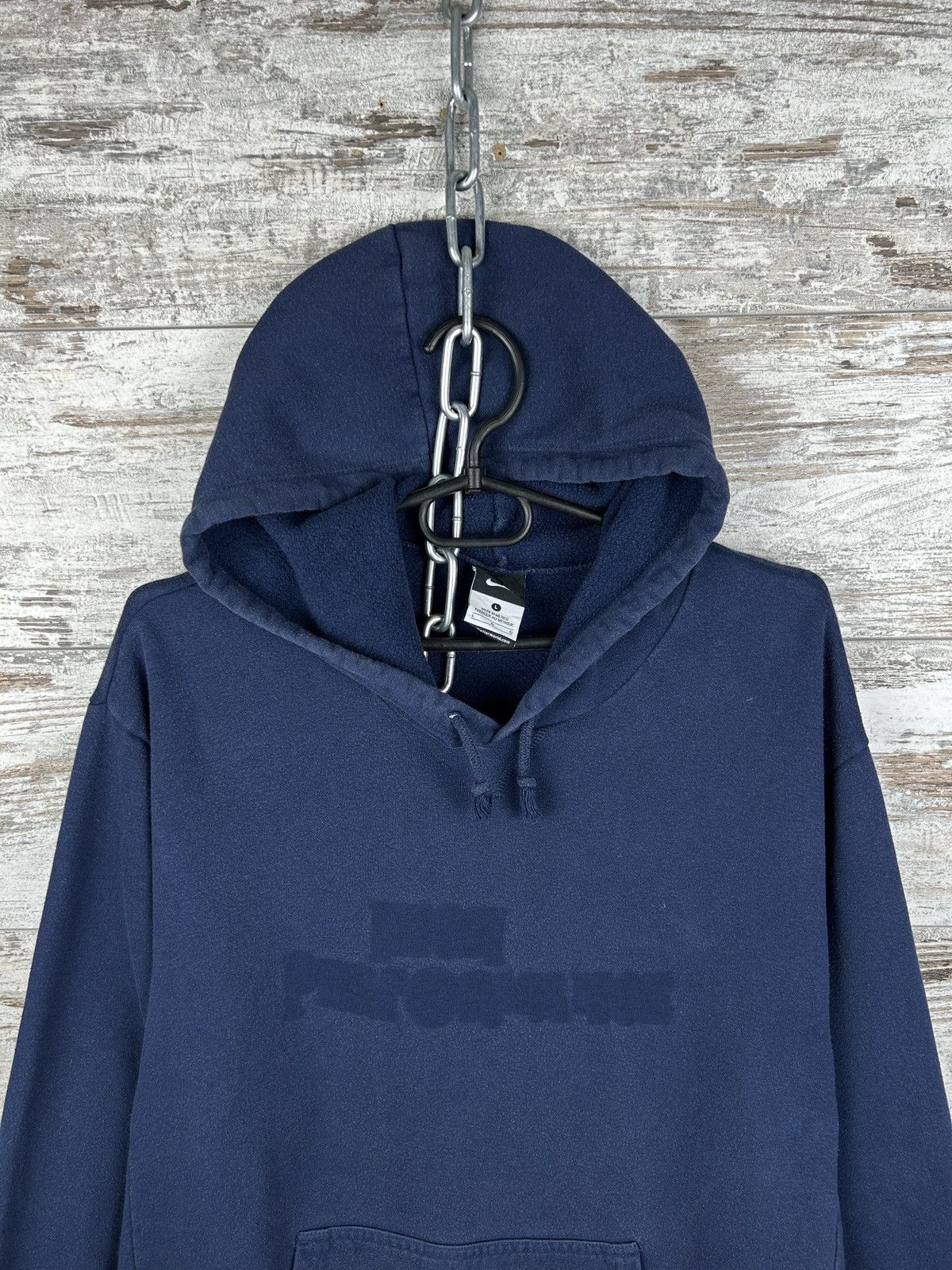 Nike Mens Vintage Nike centre swoosh hoodie y2k rare basic crazy Size US L / EU 52-54 / 3 - 5 Thumbnail