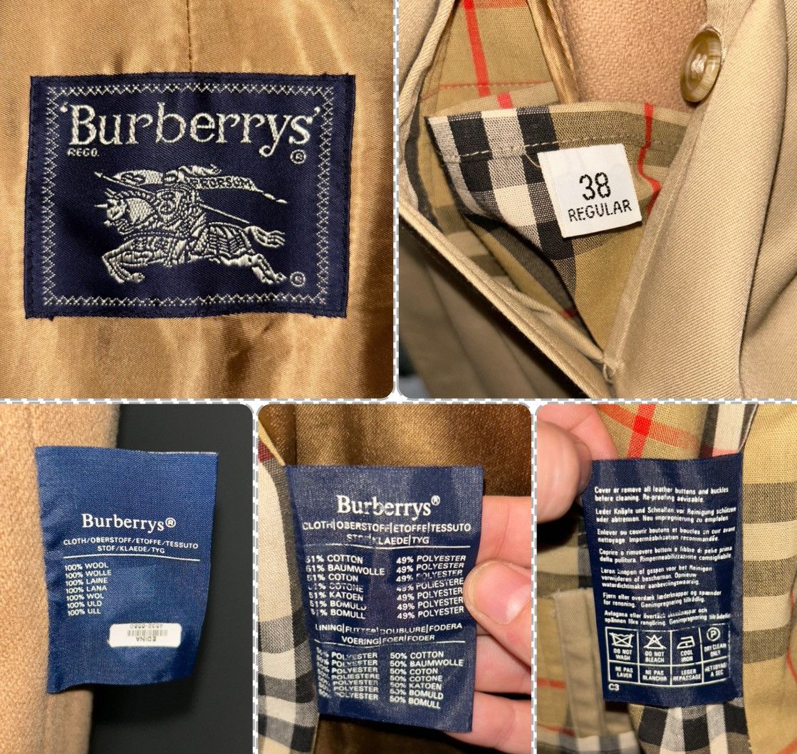Burberry Vintage Burberry Tan Nova Check Trench Coat Mens 38 Regular Size US M / EU 48-50 / 2 - 2 Thumbnail