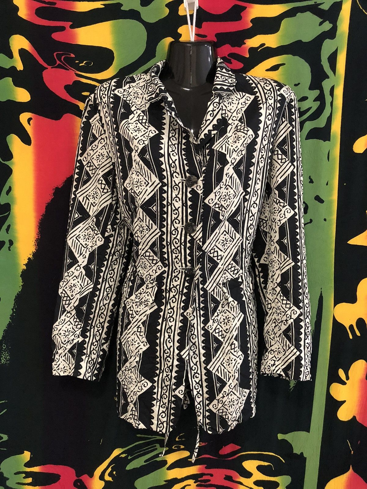 Vintage × Y's × Yohji Yamamoto Vintage 80’s Yohji Yamamoto Arts blouse Size M / US 6-8 / IT 42-44 - 1 Thumbnail