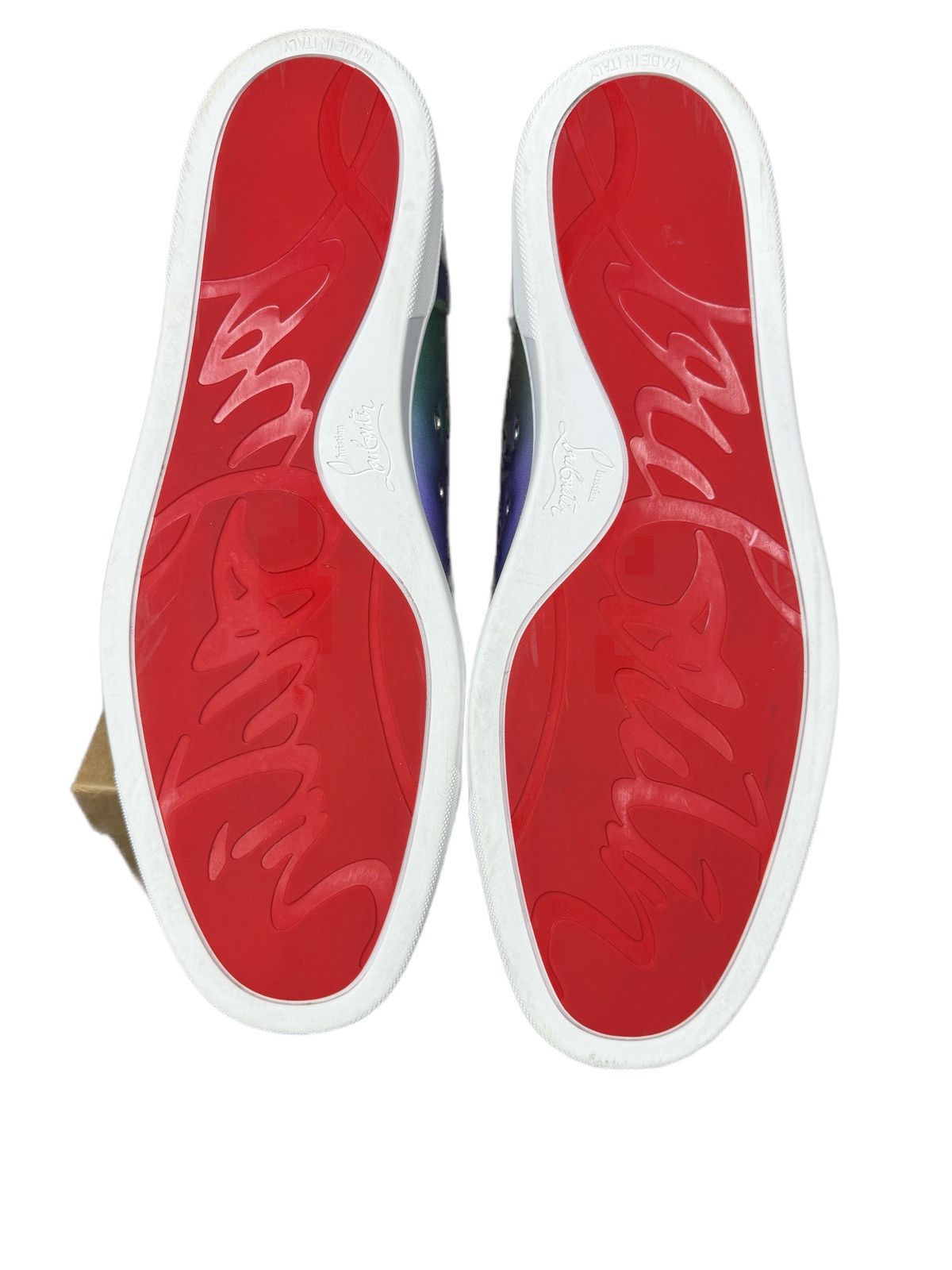 Christian Louboutin Christian Louboutin Flat Nappa Laminata Licorne Size US 12 / EU 45 - 4 Thumbnail