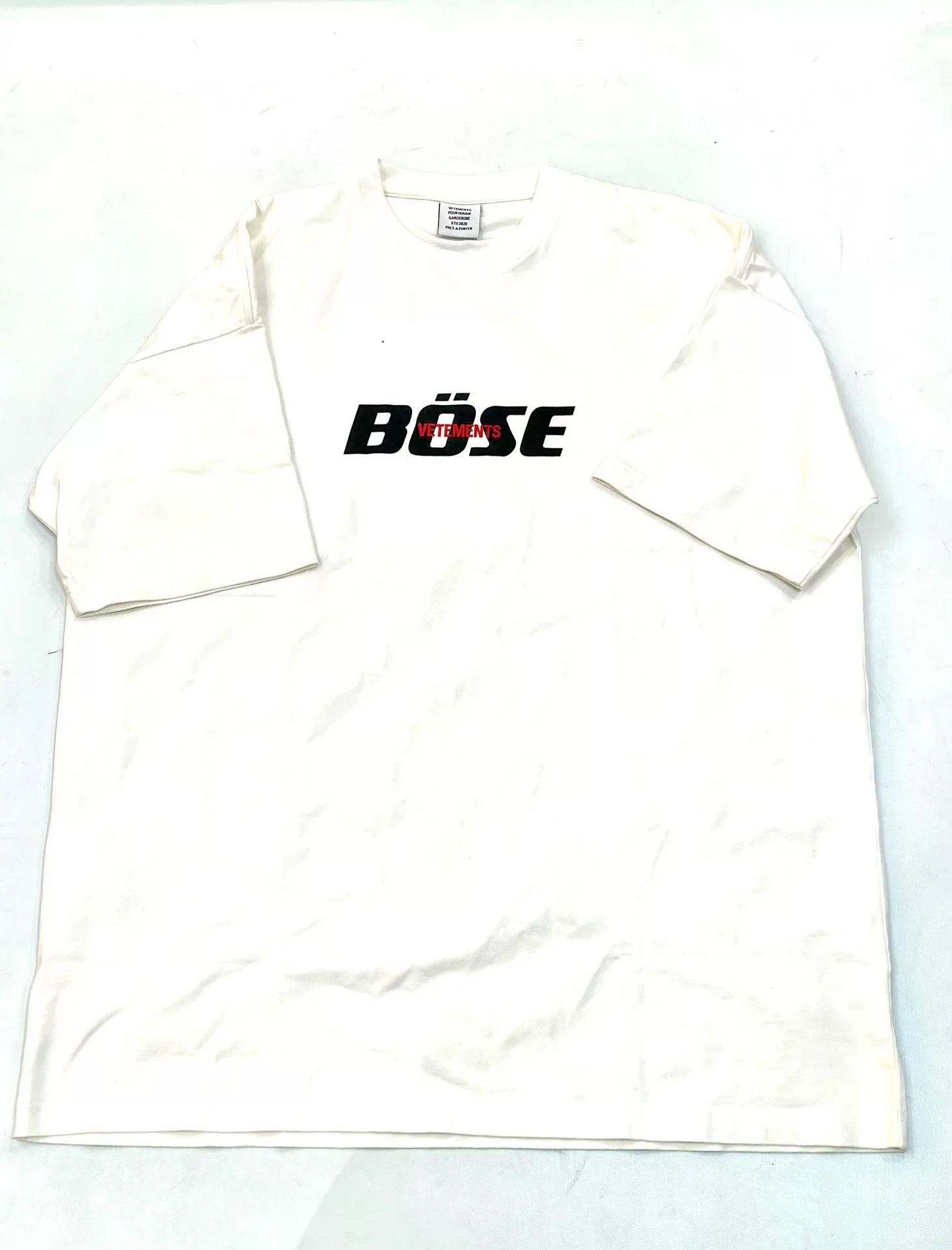 Vetements Vetements Bose White Short-Sleeve Tee Size US S / EU 44-46 / 1 - 3 Thumbnail
