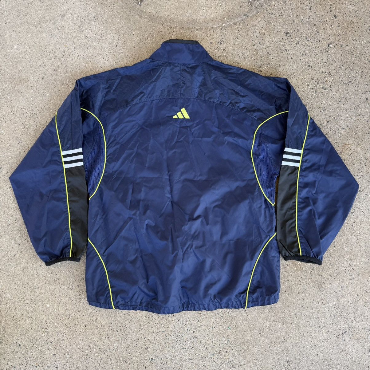 Adidas Vintage Adidas quarter-zip windbreaker track jacket size XL Size US XL / EU 56 / 4 - 3 Thumbnail