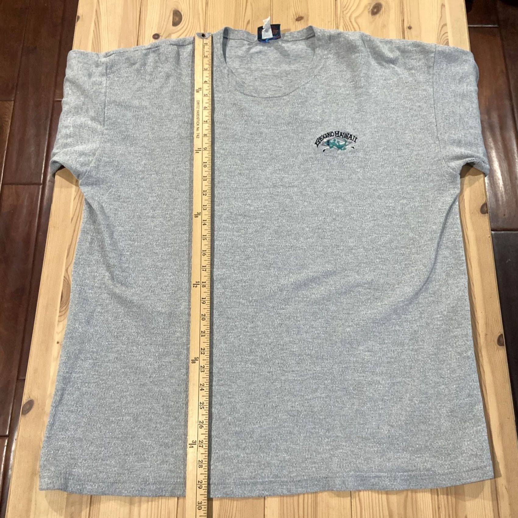 CO Gecko Hawaii Vintage Adult XL Short Sleeve Thermal Shirt Gecko Trading Co Shirt Mens Gray 90s Geckos Size US XL / EU 56 / 4 - 5 Thumbnail