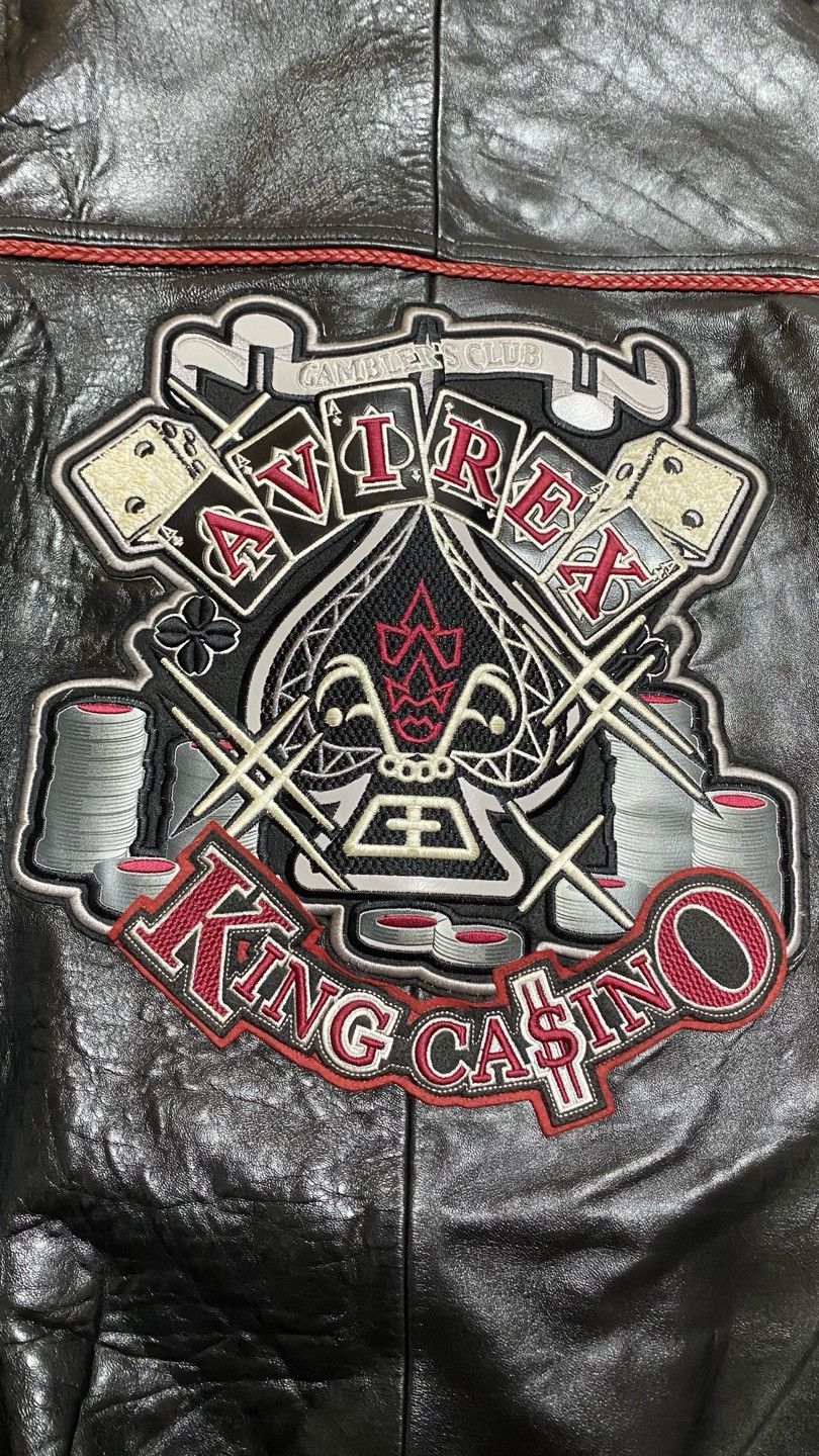 Avirex avirex king casino all leather stadium bomber jacket 3xl/4xl Size US XXL / EU 58 / 5 - 4 Thumbnail