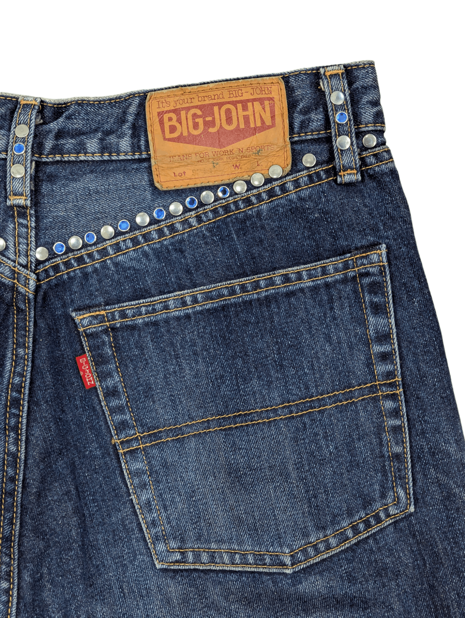 Big John Big John Flare Jeans Studded Flame Denim Size US 32 / EU 48 - 16 Thumbnail