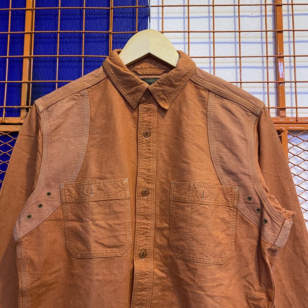 Nigel Cabourn Nigel Cabourn Shirt Button Up Military Pocket Japanese Brand Size US M / EU 48-50 / 2 - 2 Thumbnail