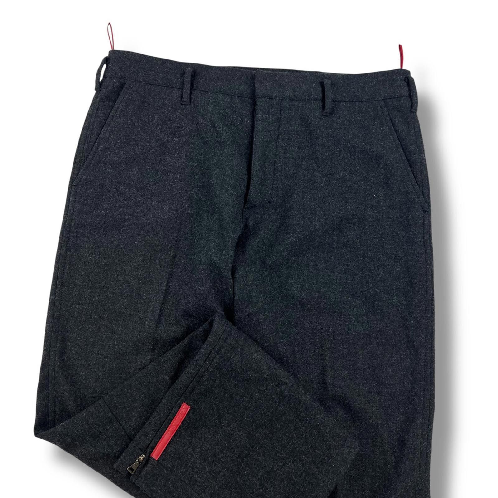 Prada Archive Prada Dark Grey Casual Pants | Grailed